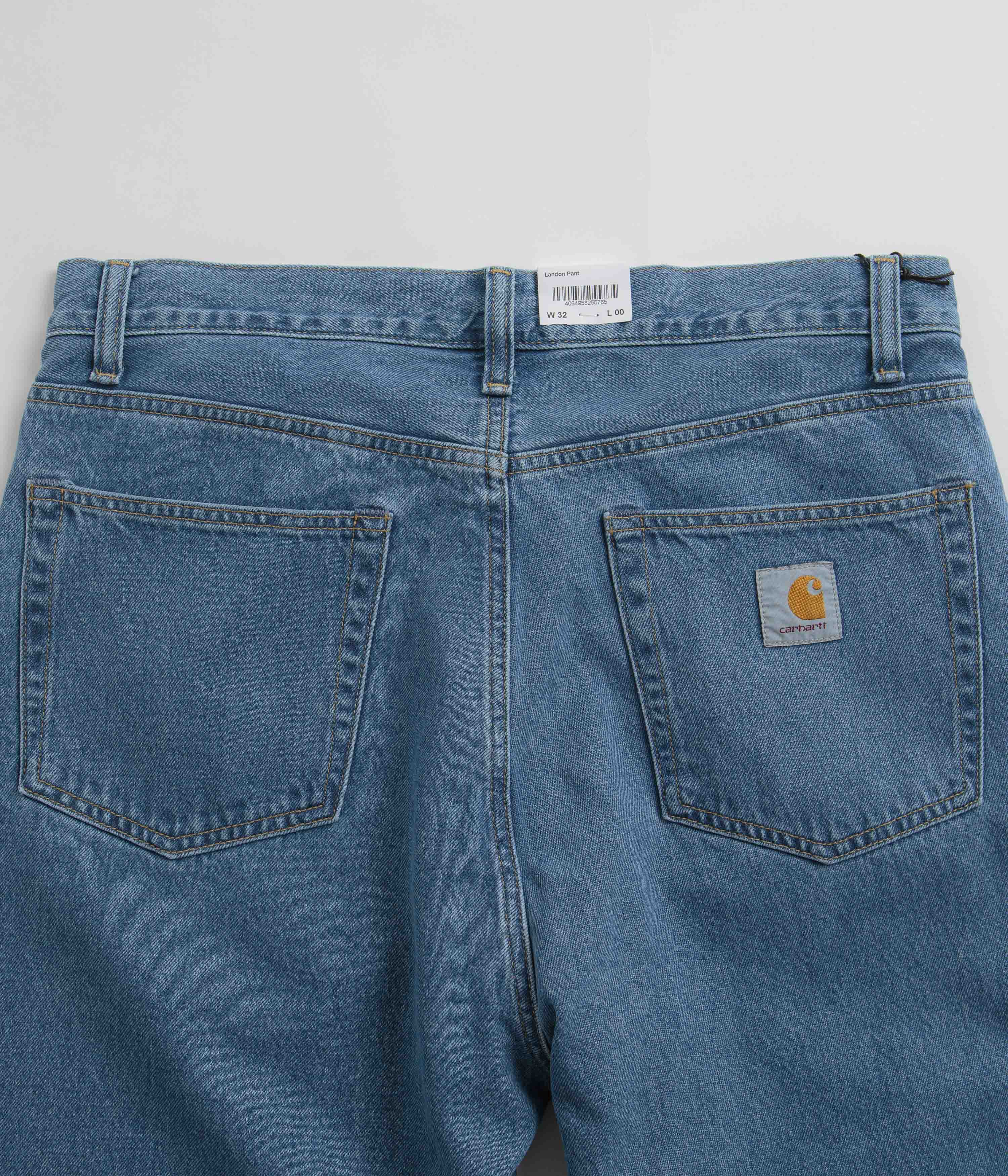 Carhartt Landon Blue Heavy Stone Washed Pants - A Must-Have!