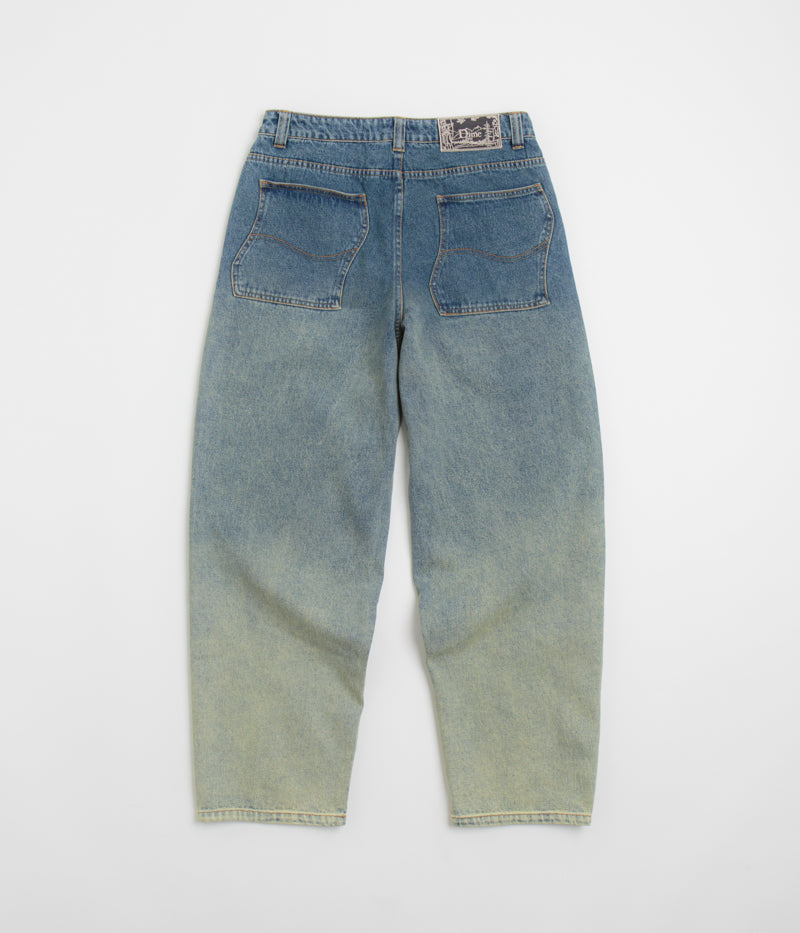 Dime's Stunning Dipped Sandblasted Indigo Classic Baggy Jeans