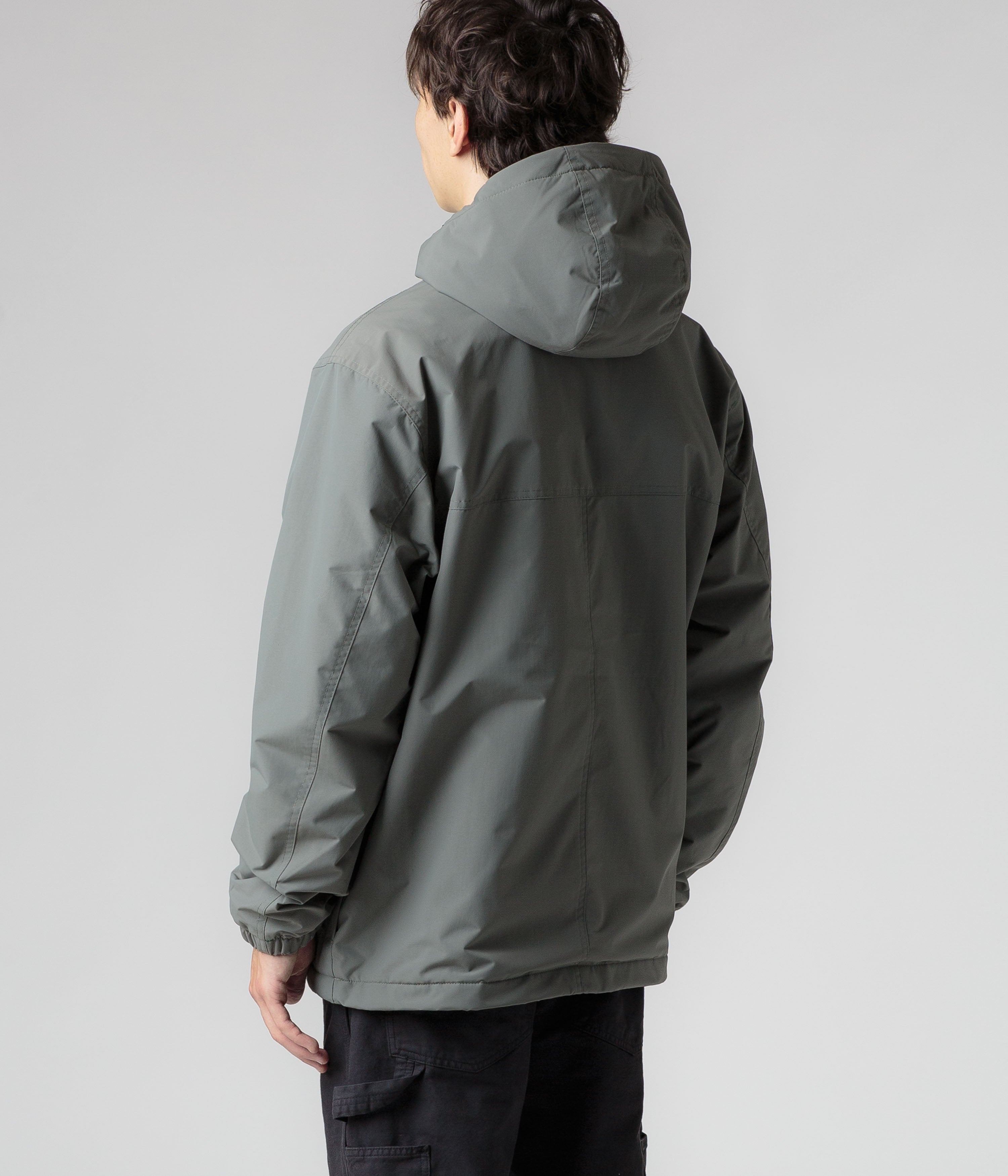 Carhartt Smoke Green/Black Windbreaker Pullover Jacket - A Must-Have!