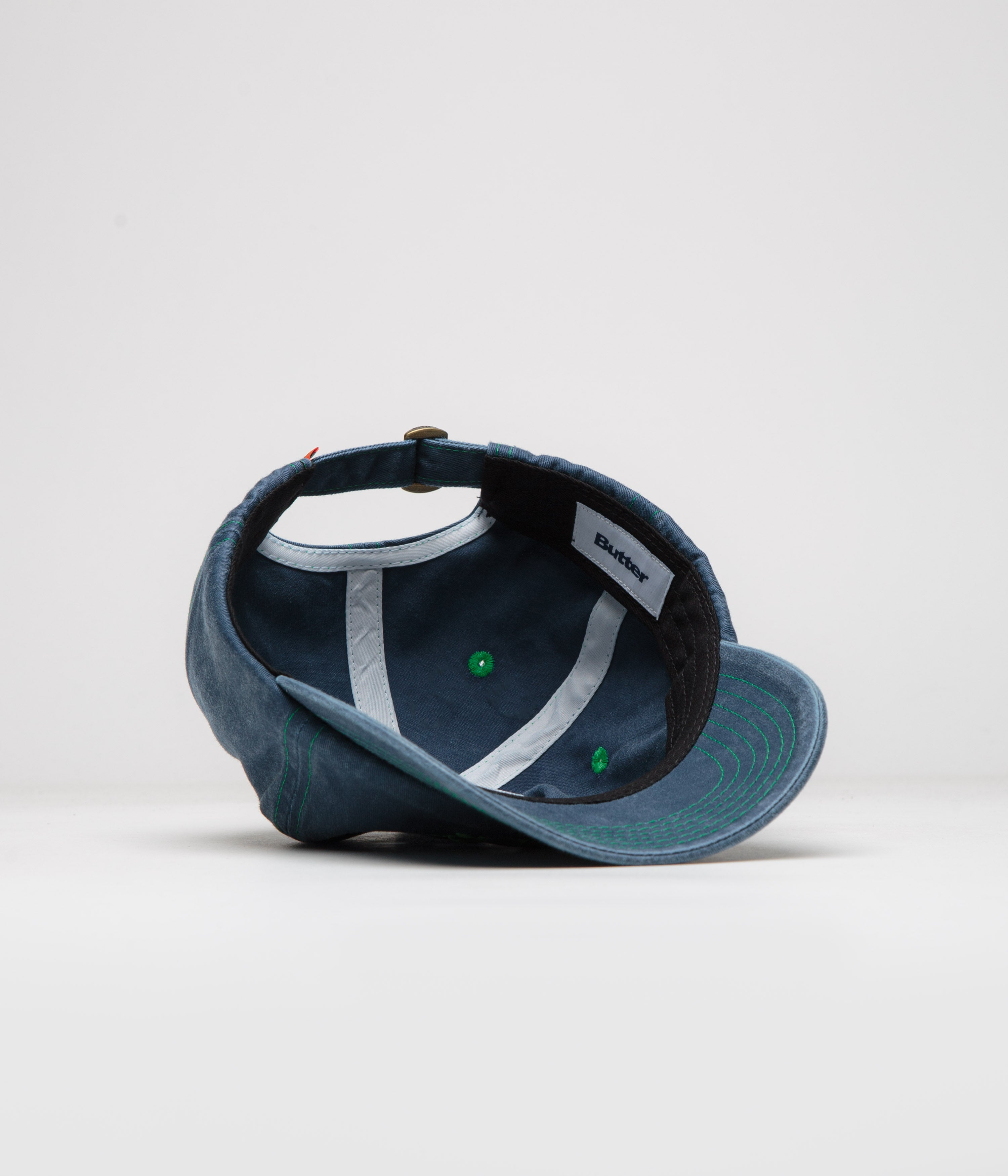 Stylish Navy Butter Goods Rounded Logo Cap - Grab Yours Now!