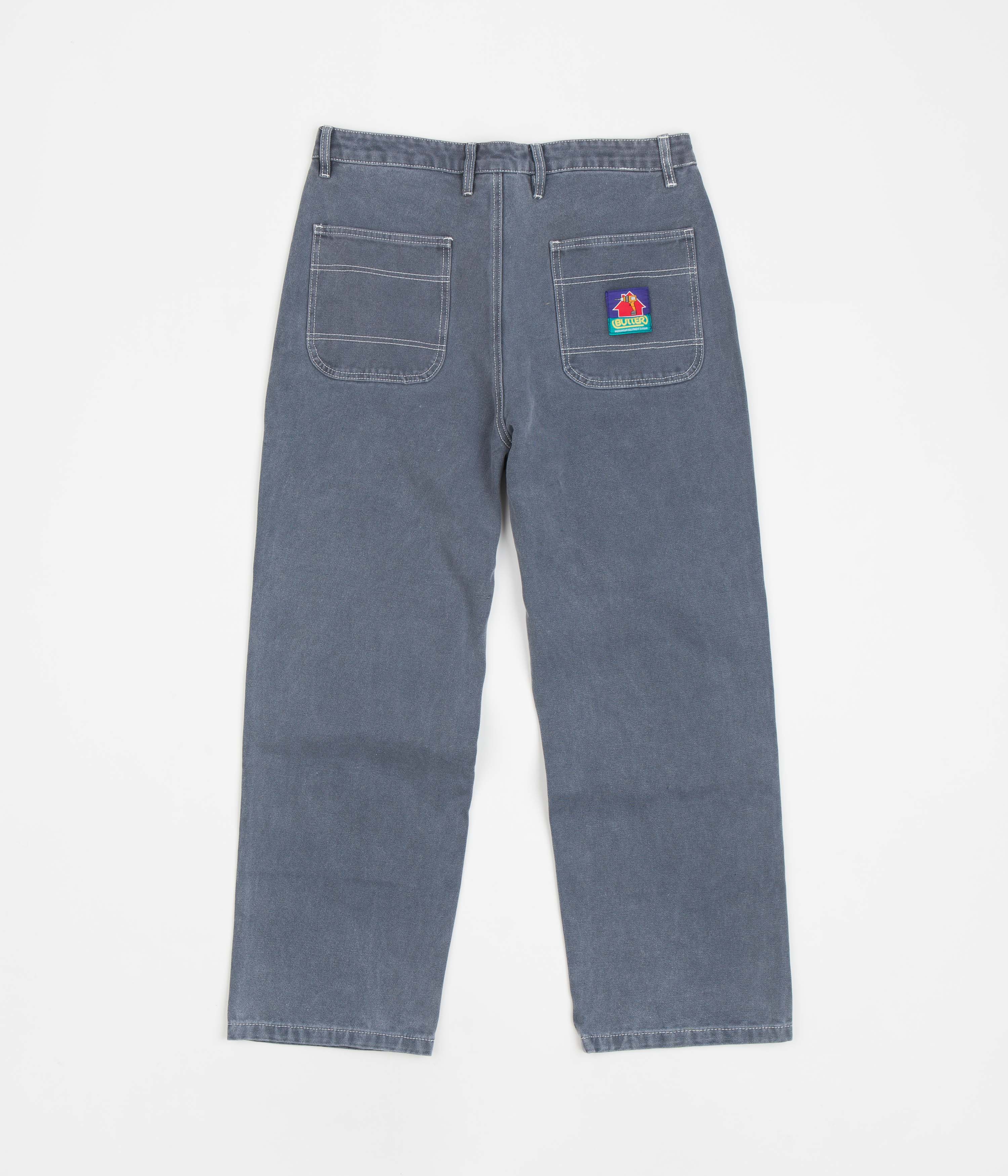 Butter Goods Slate Washed Canvas Double Knee Pants - A Must-Have!