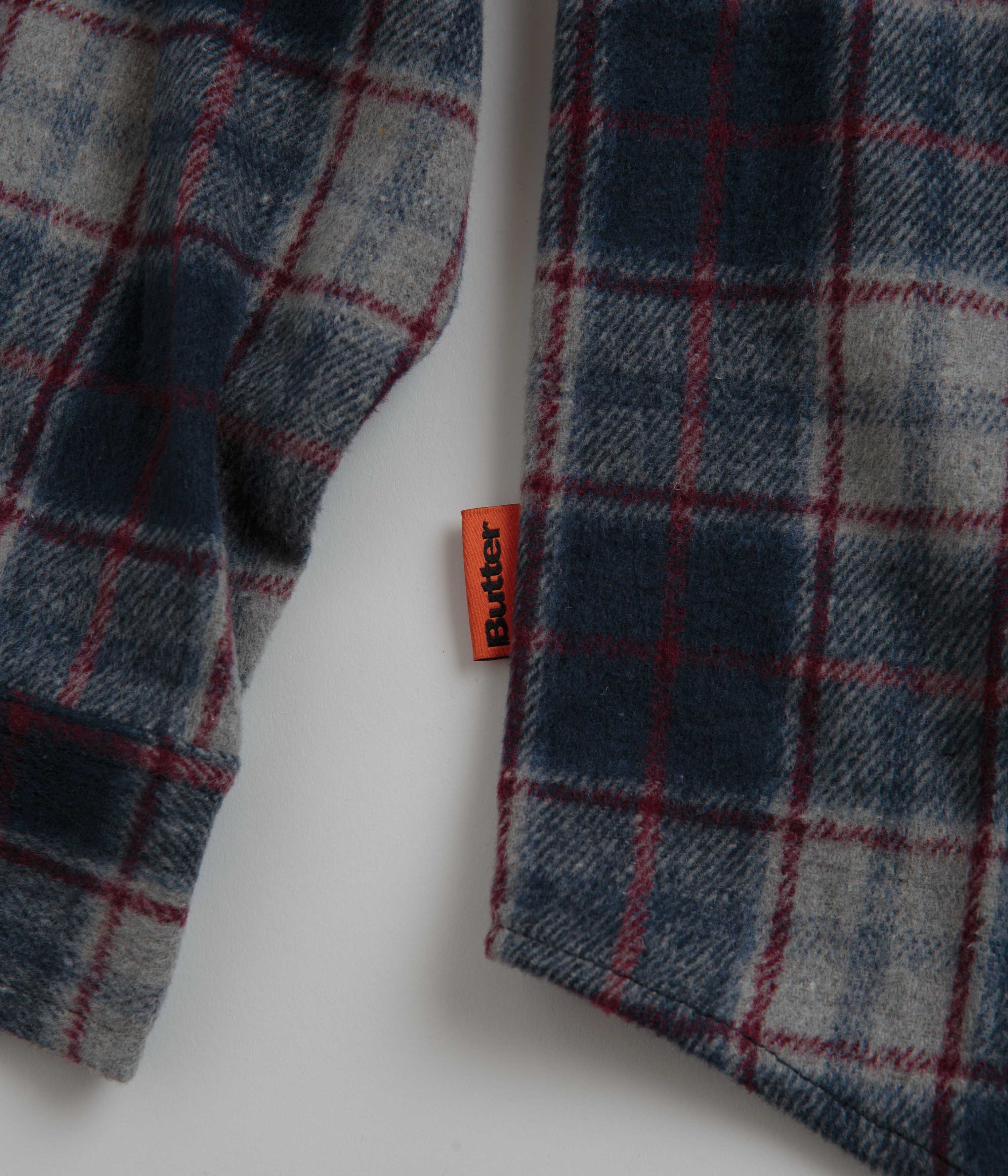 Butter Goods Navy Cherry Flannel Shirt - A Skate Brand Gem