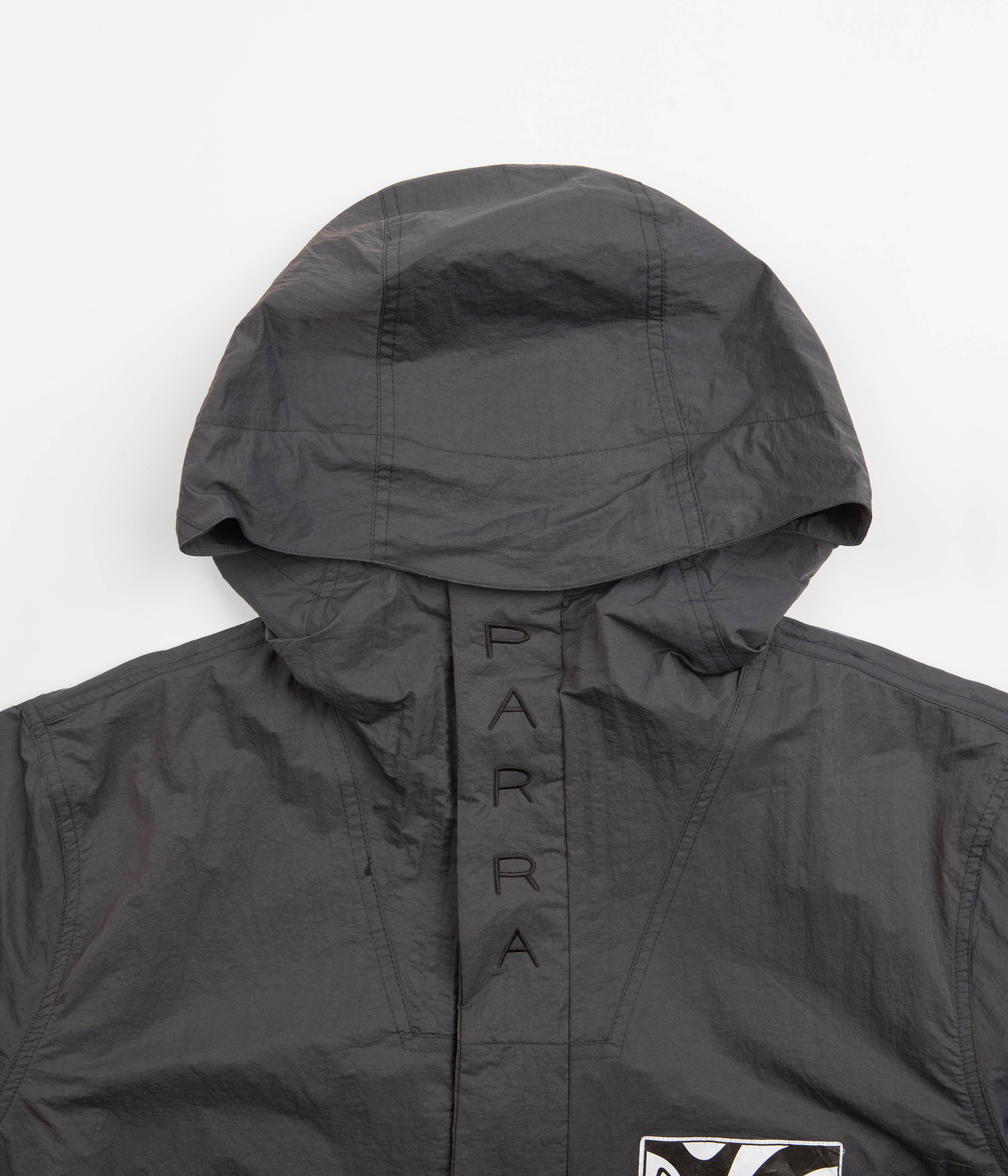 by Parra Stone Grey Distorted Logo Jacket - A Fashion Statement!