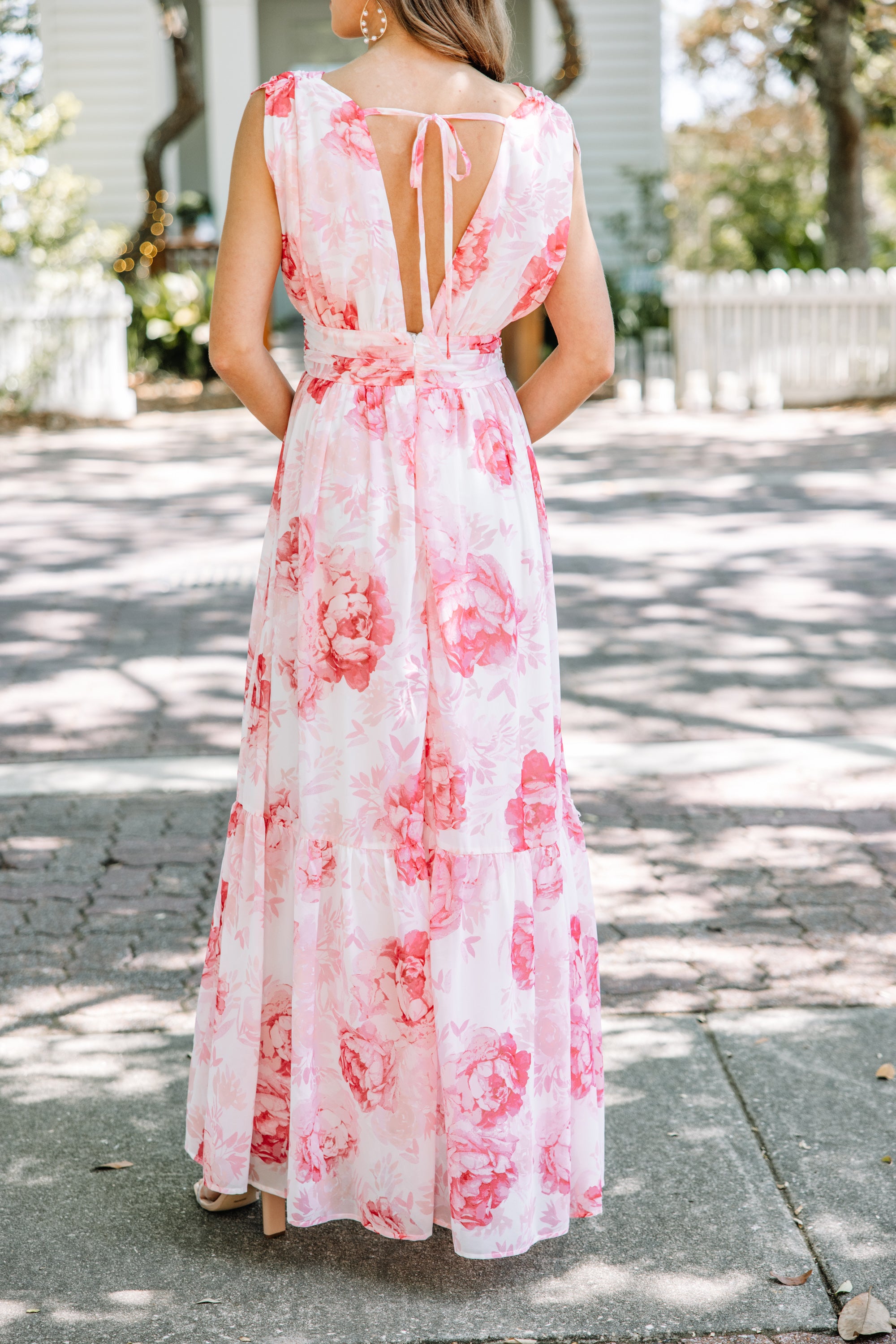 Enchanting Pink Floral Maxi Dress - Be Speechless!