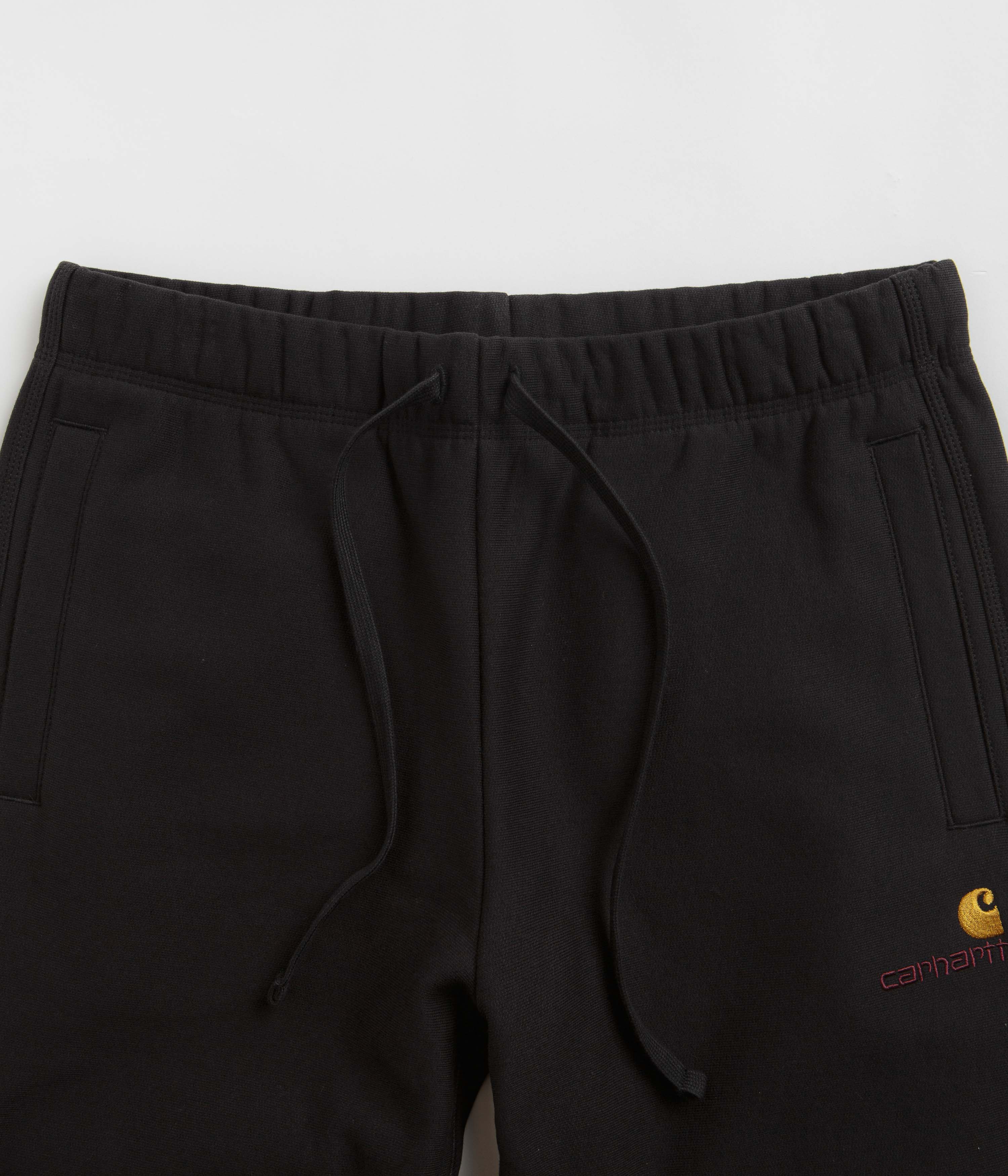 Carhartt American Script Black Sweatpants - Unbeatable Comfort!