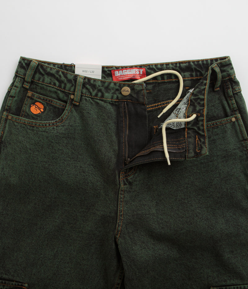 Butter Goods Santosuosso Dark Green Jeans - Ultra Baggy Style