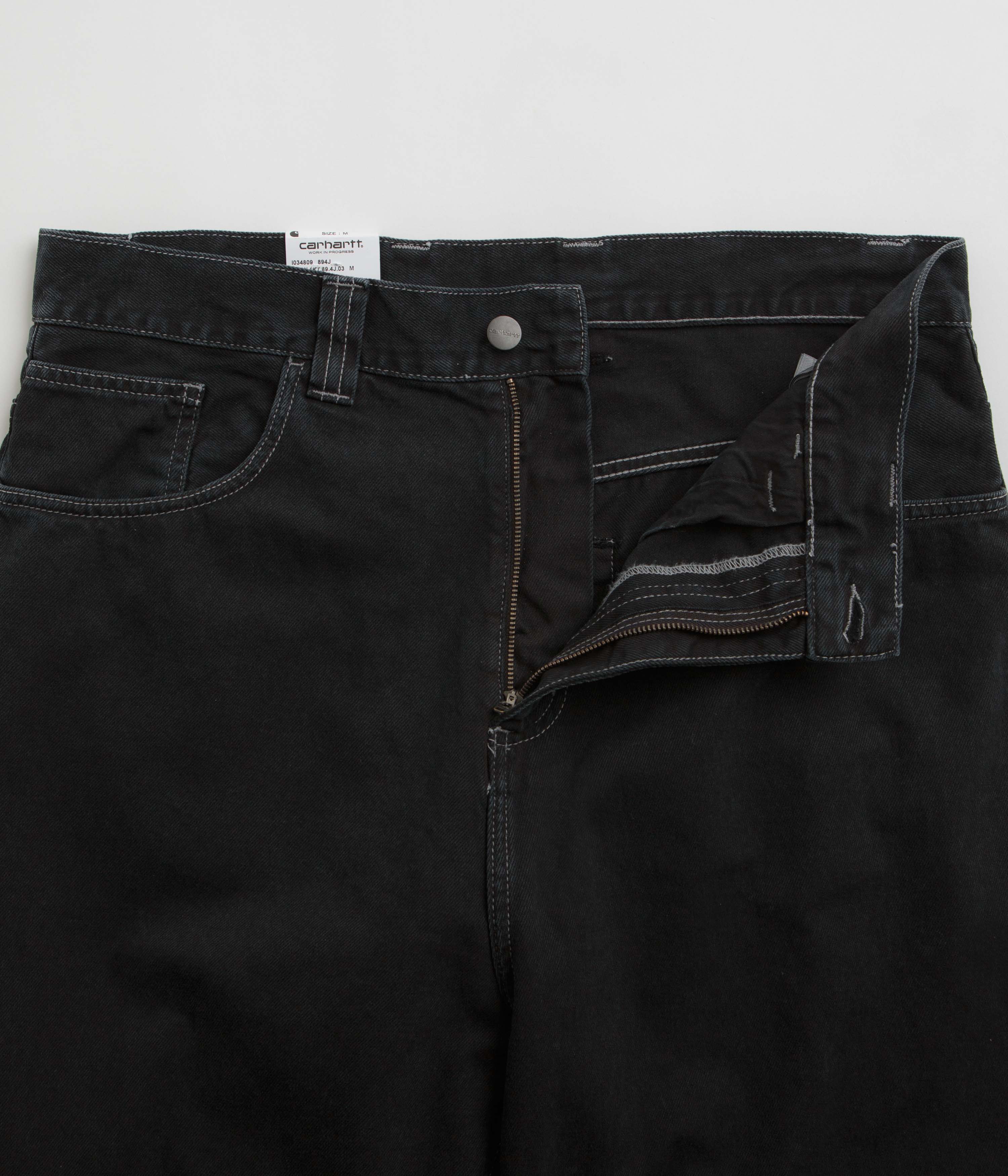 Carhartt Brandon Black Stone Dyed Denim Pants - Unbeatable Style!