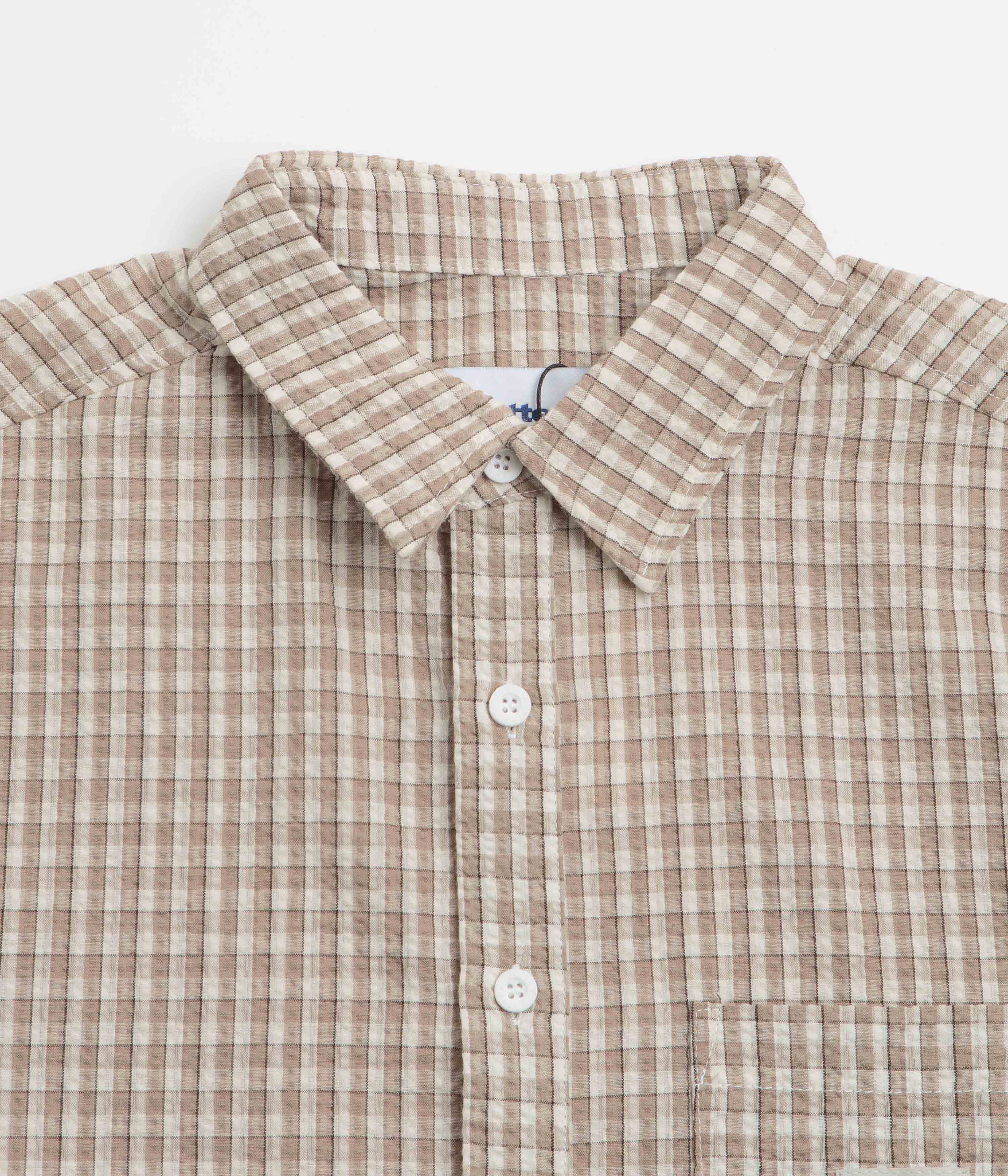 Stylish Butter Goods Taupe Short Sleeve Equipment Shirt