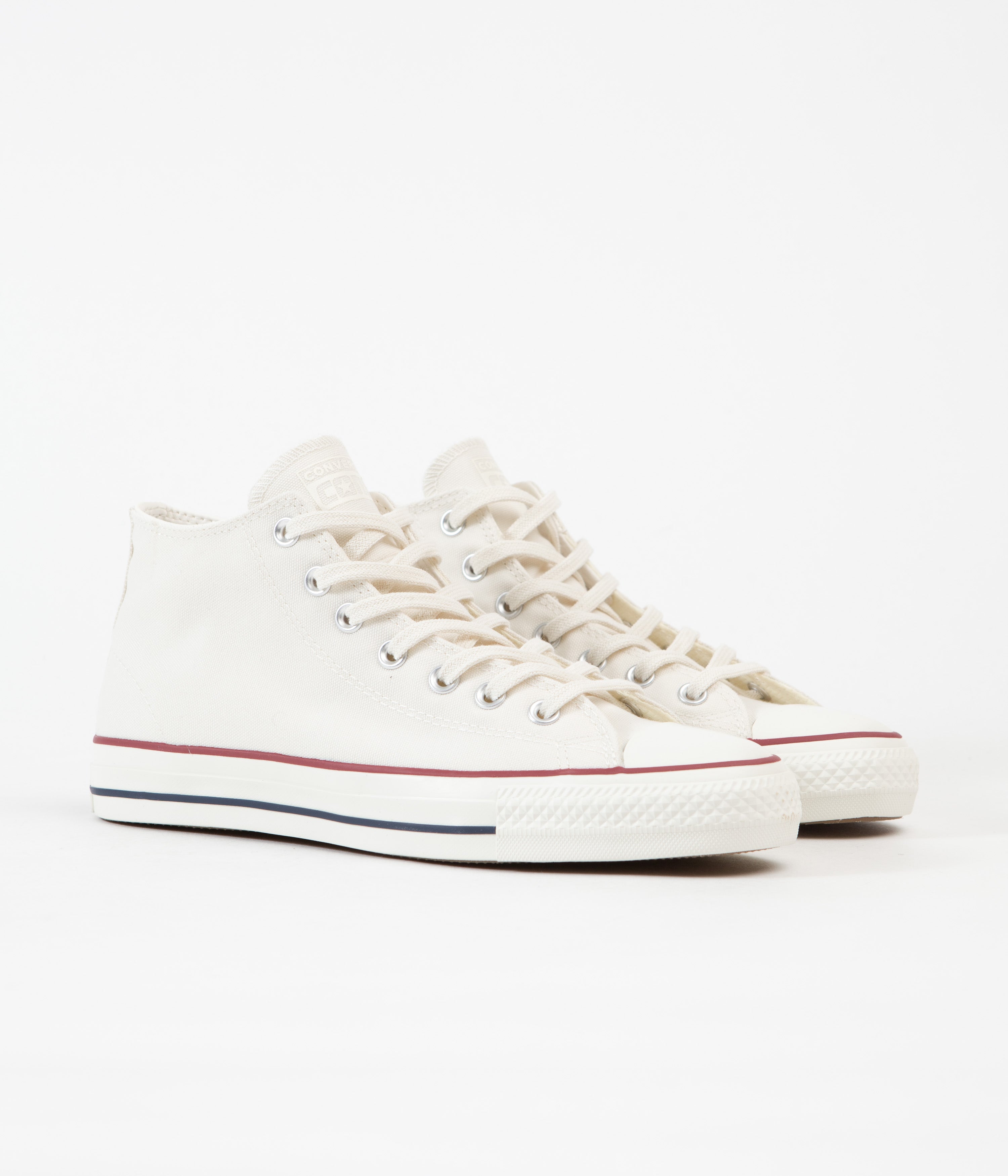 Converse Cons CTAS Pro Mid Cut Off Shoes - Stunning Egret, Red & Clematis Blue