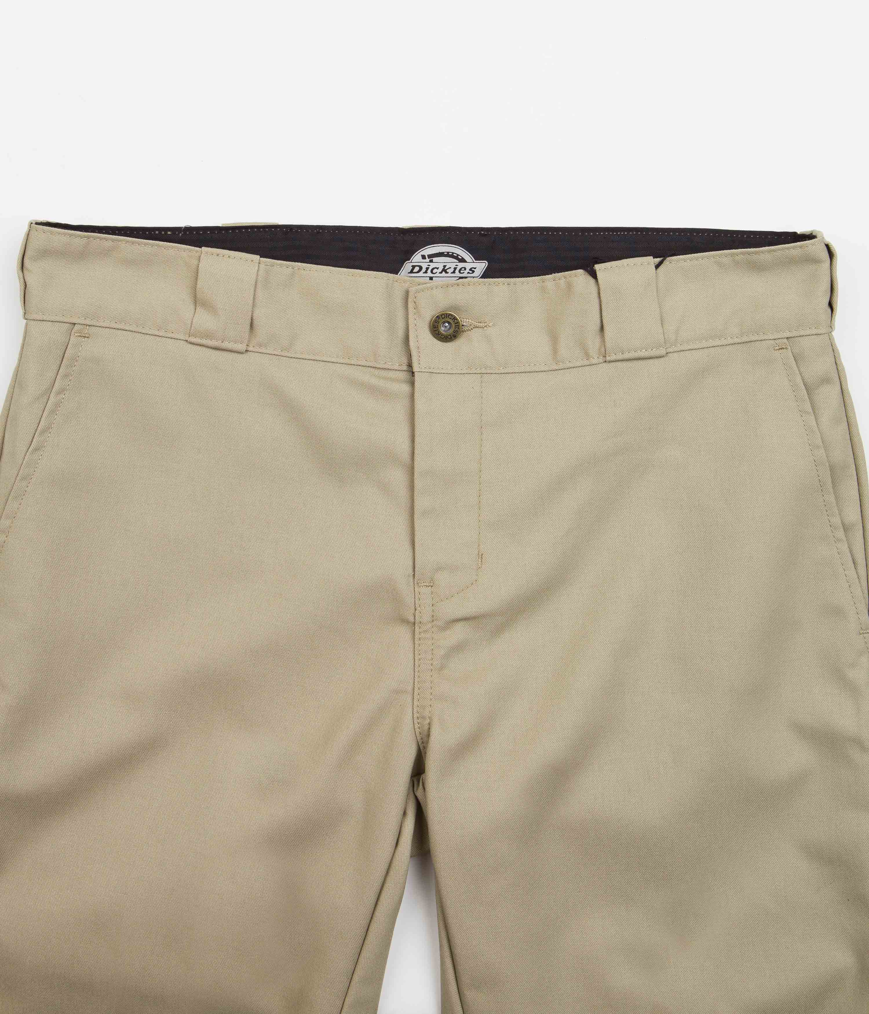 Dickies Khaki Flex Slim Fit Work Shorts - Stylish & Functional