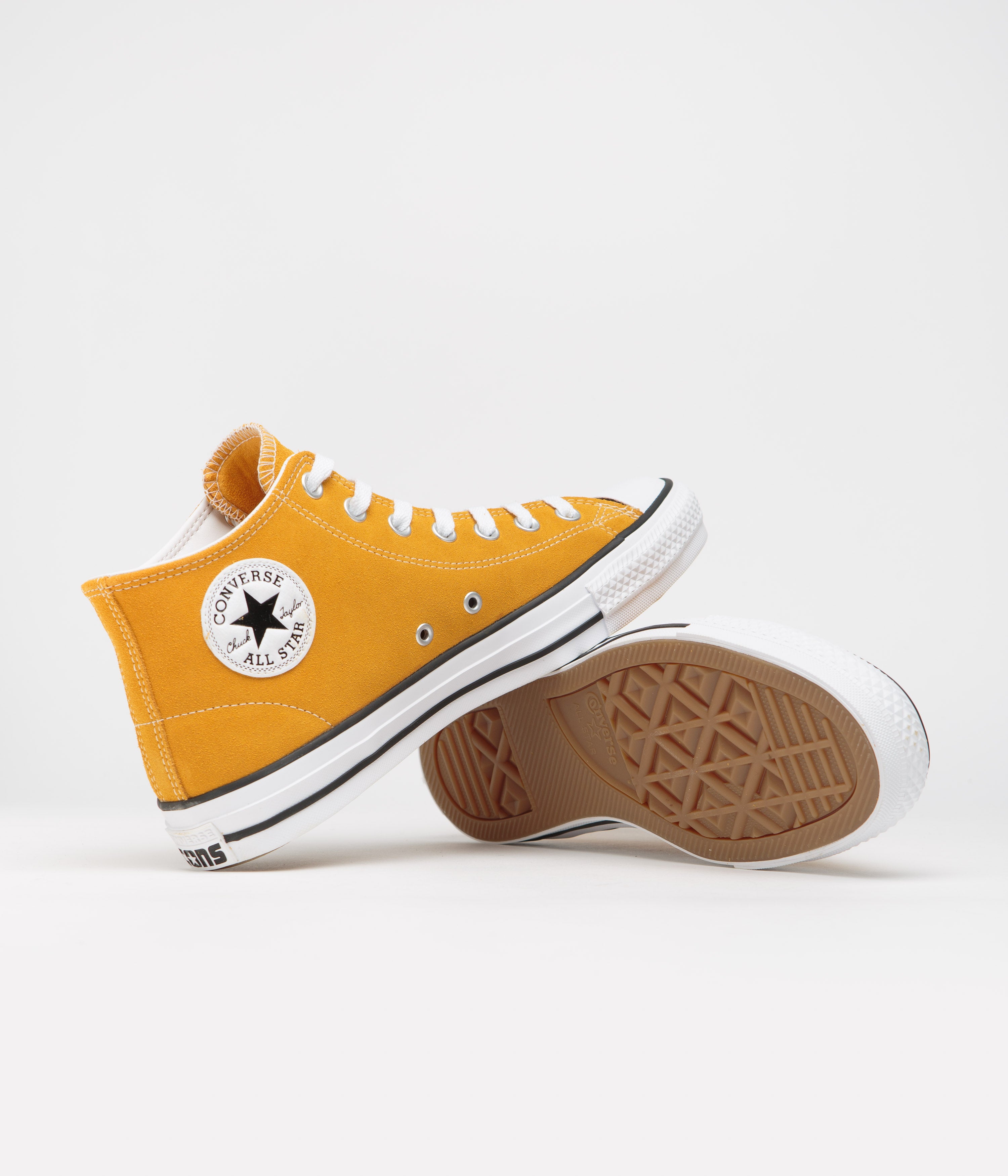 Converse CTAS Pro Mid Shoes - Stunning Sunflower Gold / White / Black