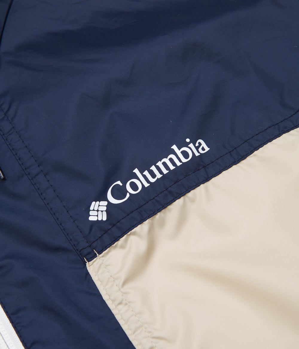 Columbia Flash Challenger Anorak - Stunning Ancient Fossil / Collegiate Navy