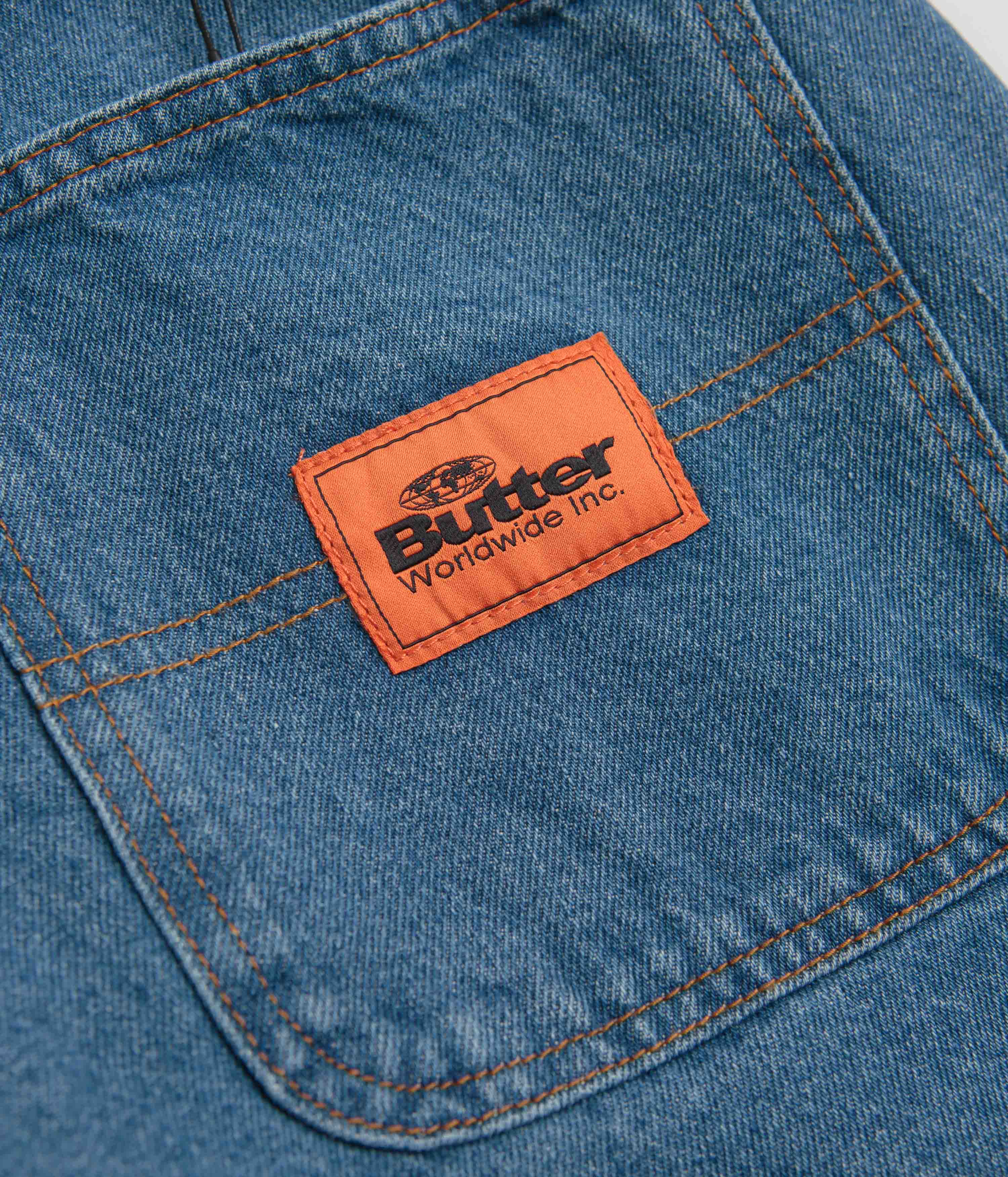 Butter Goods Santosuosso Washed Indigo Blue Jeans - A Skate Culture Essential