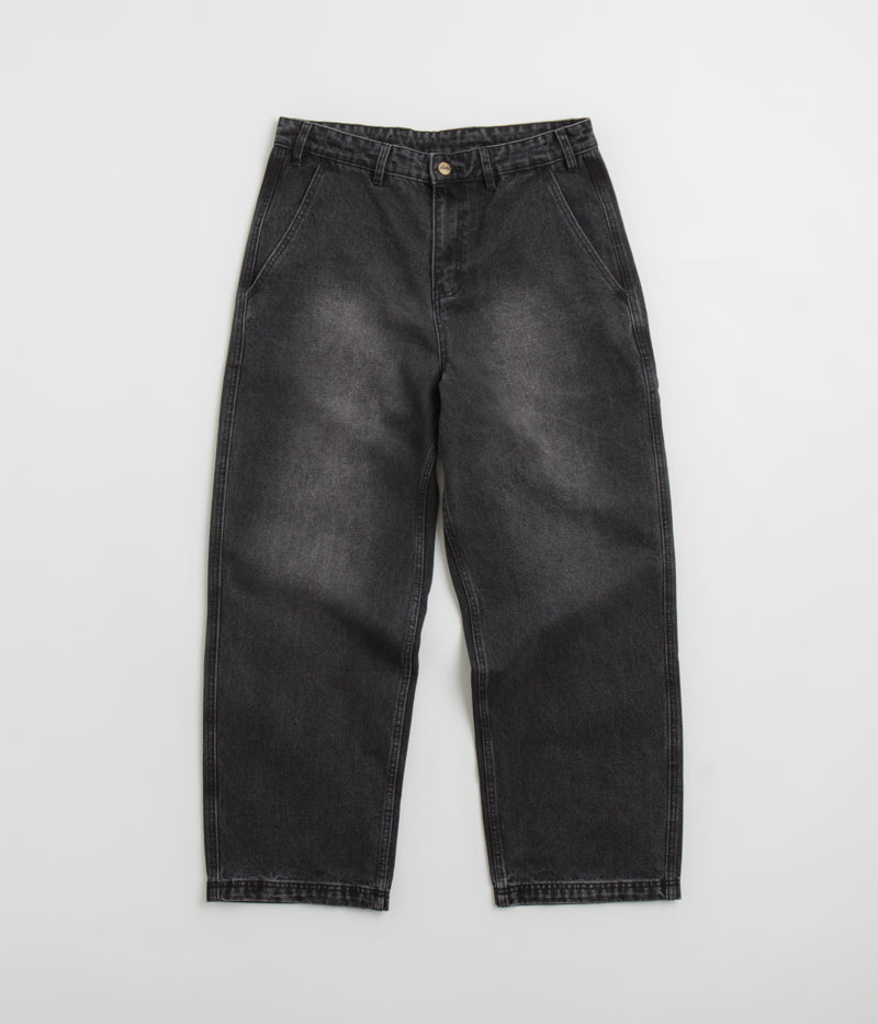 Butter Goods Distressed Black Work Pants - Trendy and Durable