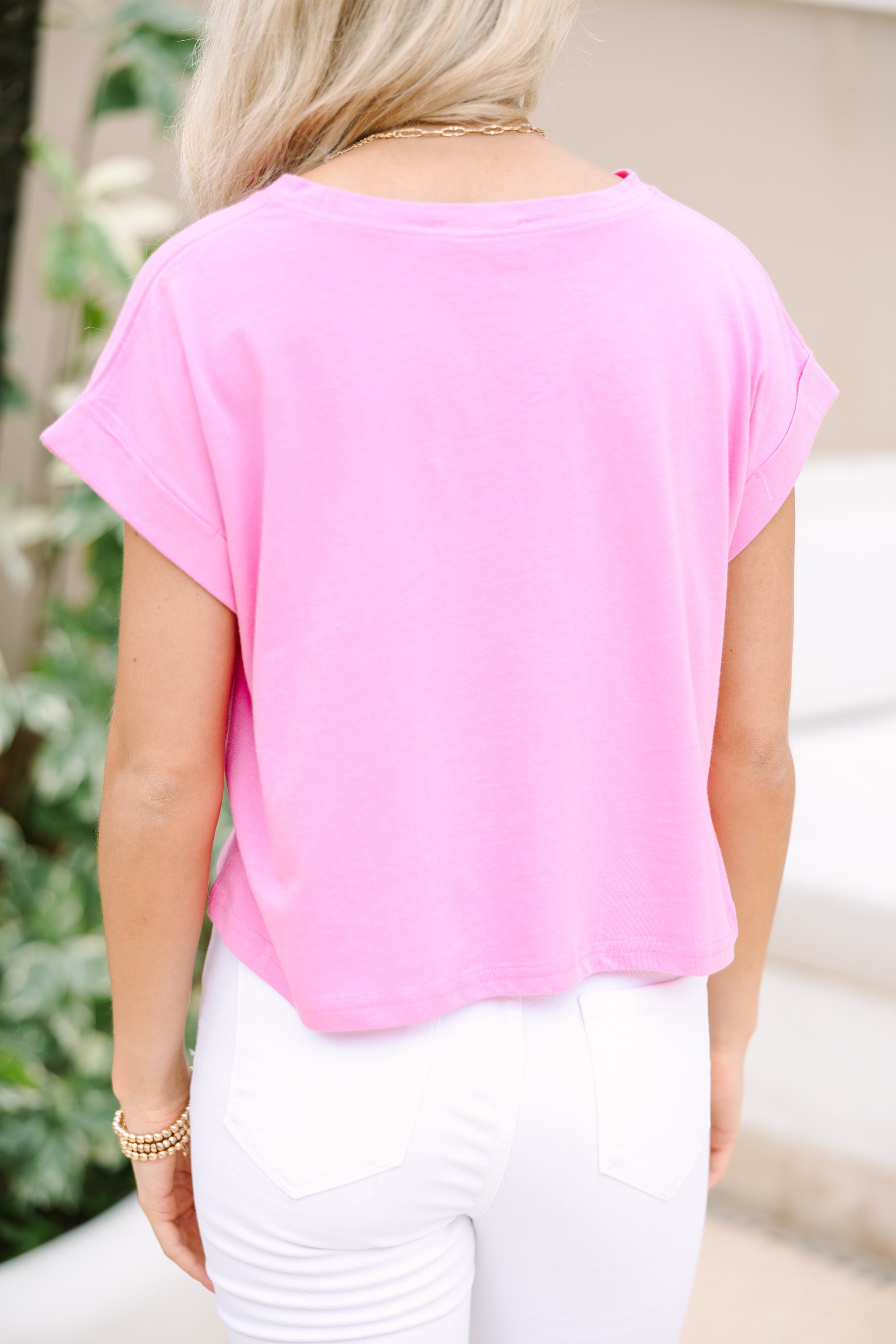 All In A Day Bubblegum Pink Tee: Spring's Must-Have!