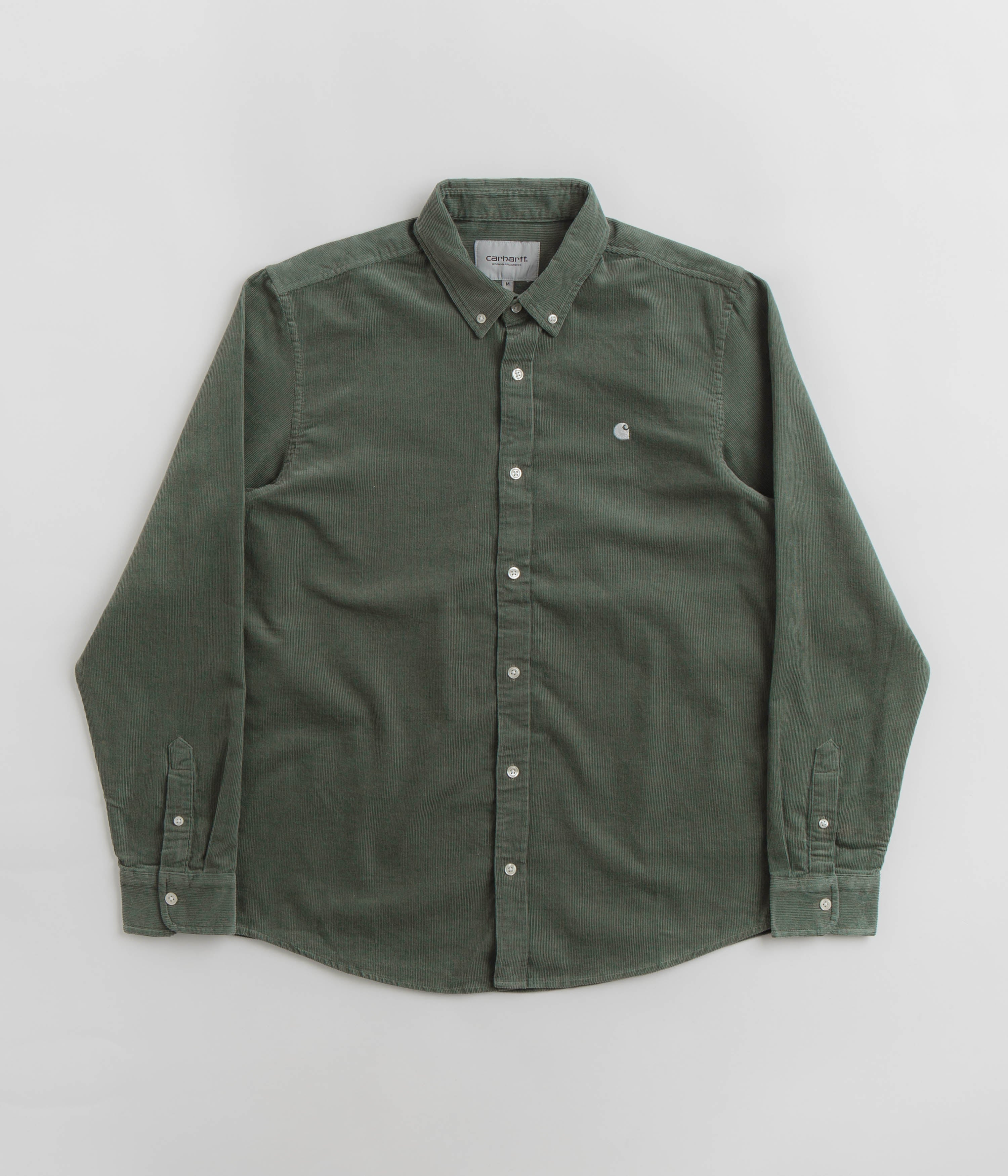 Carhartt Madison Fine Cord Shirt - Park/Wax: A Timeless Classic!