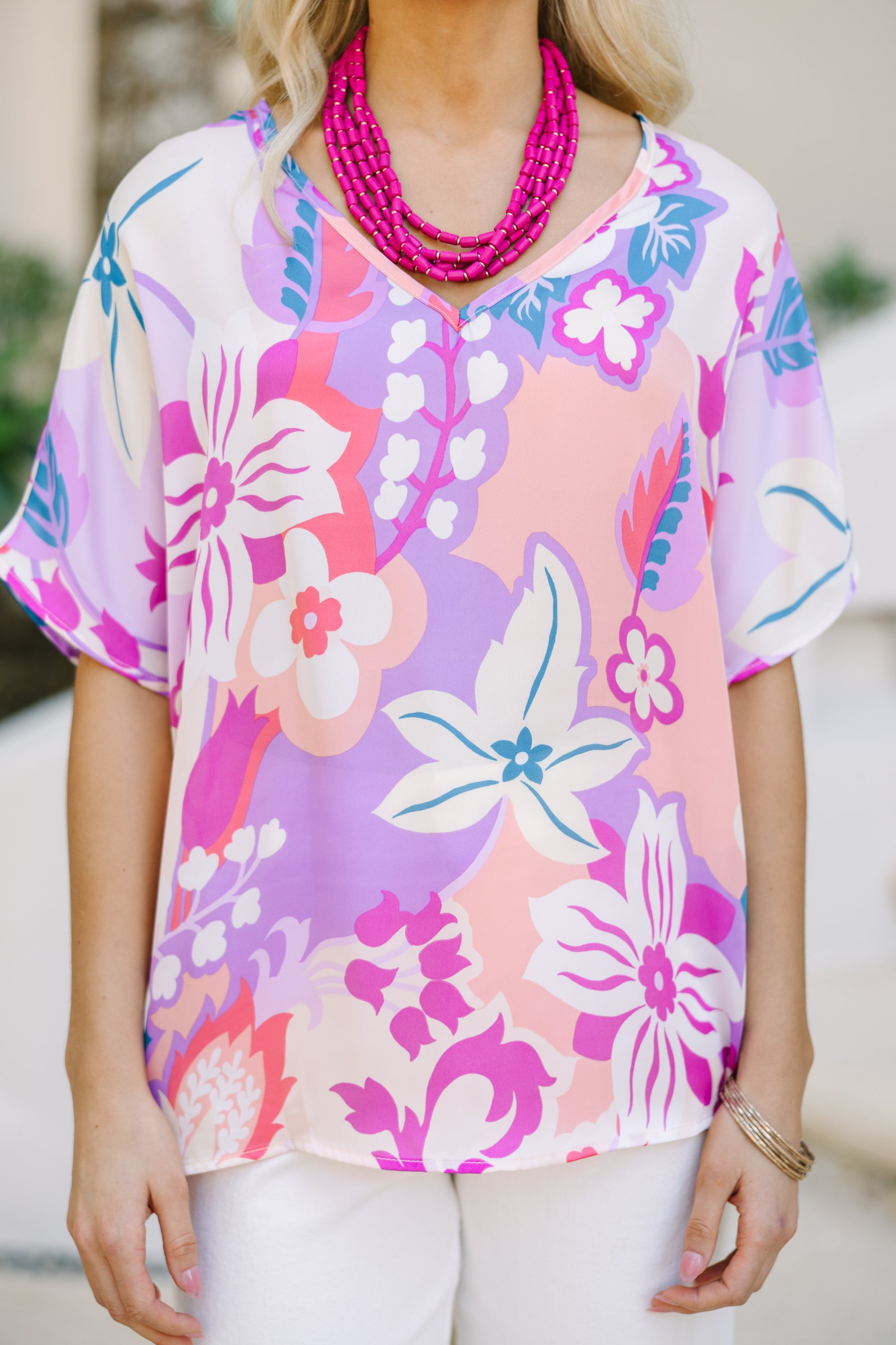 Enchanting Purple Floral Love Orchid Top