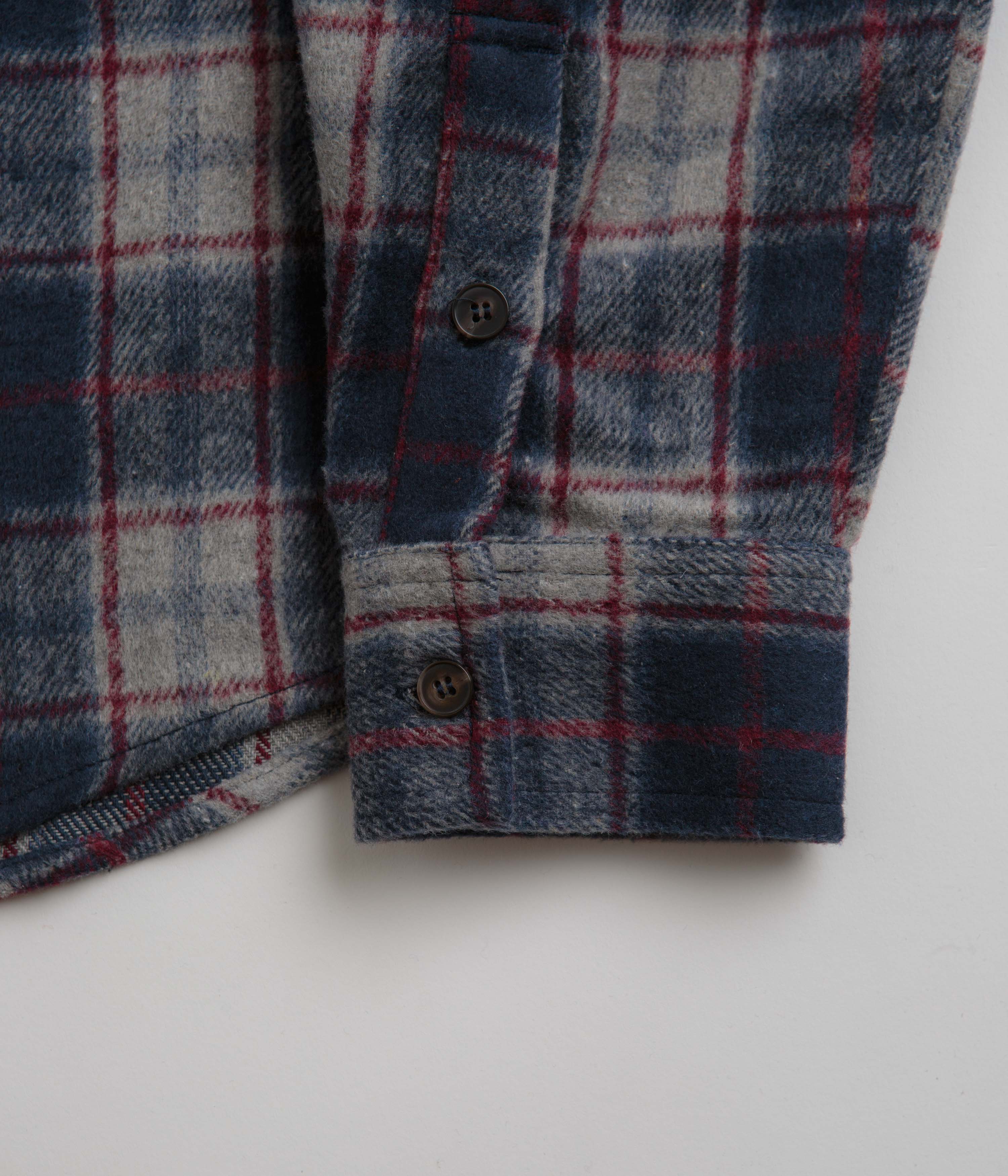 Butter Goods Navy Cherry Flannel Shirt - A Skate Brand Gem