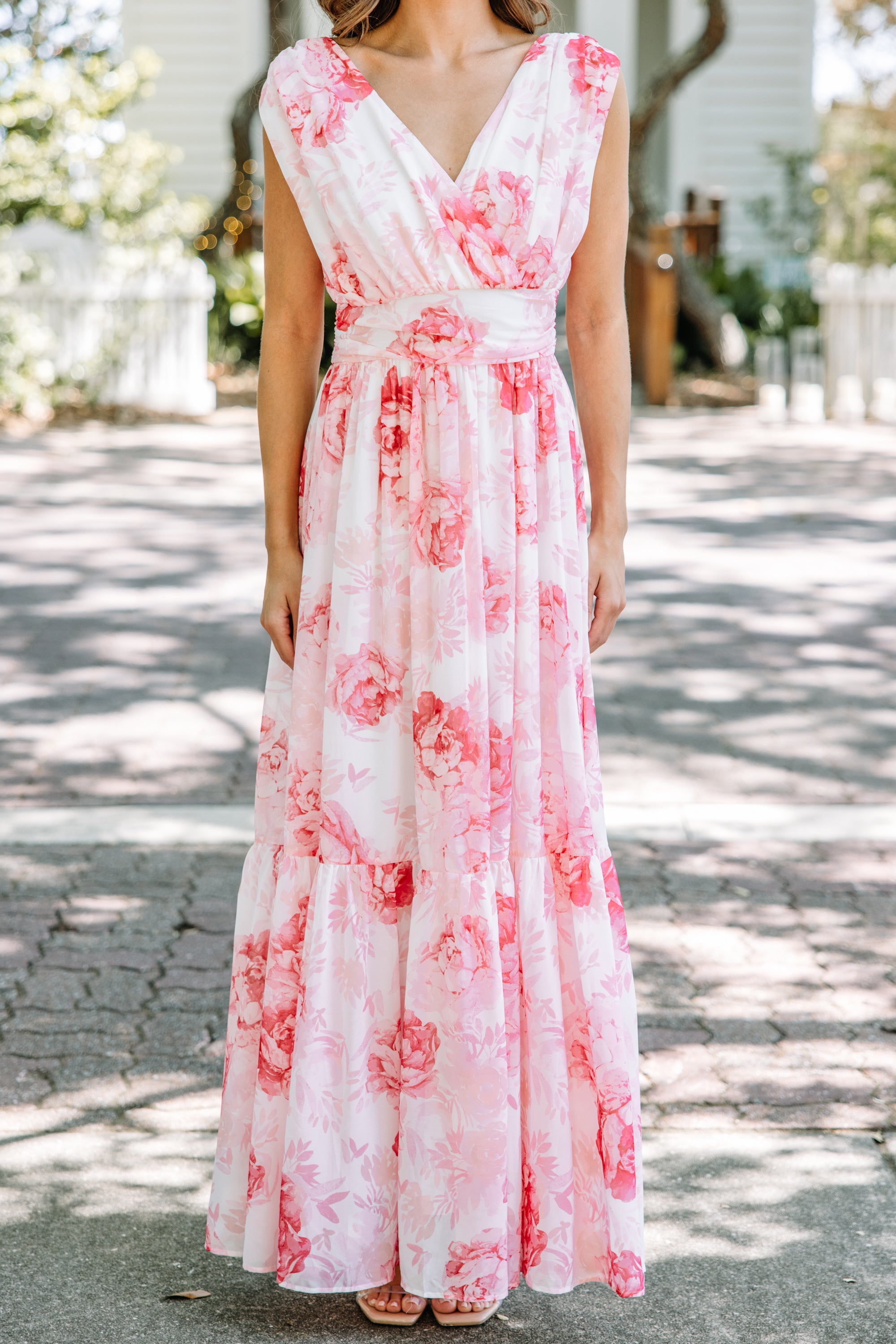 Enchanting Pink Floral Maxi Dress - Be Speechless!