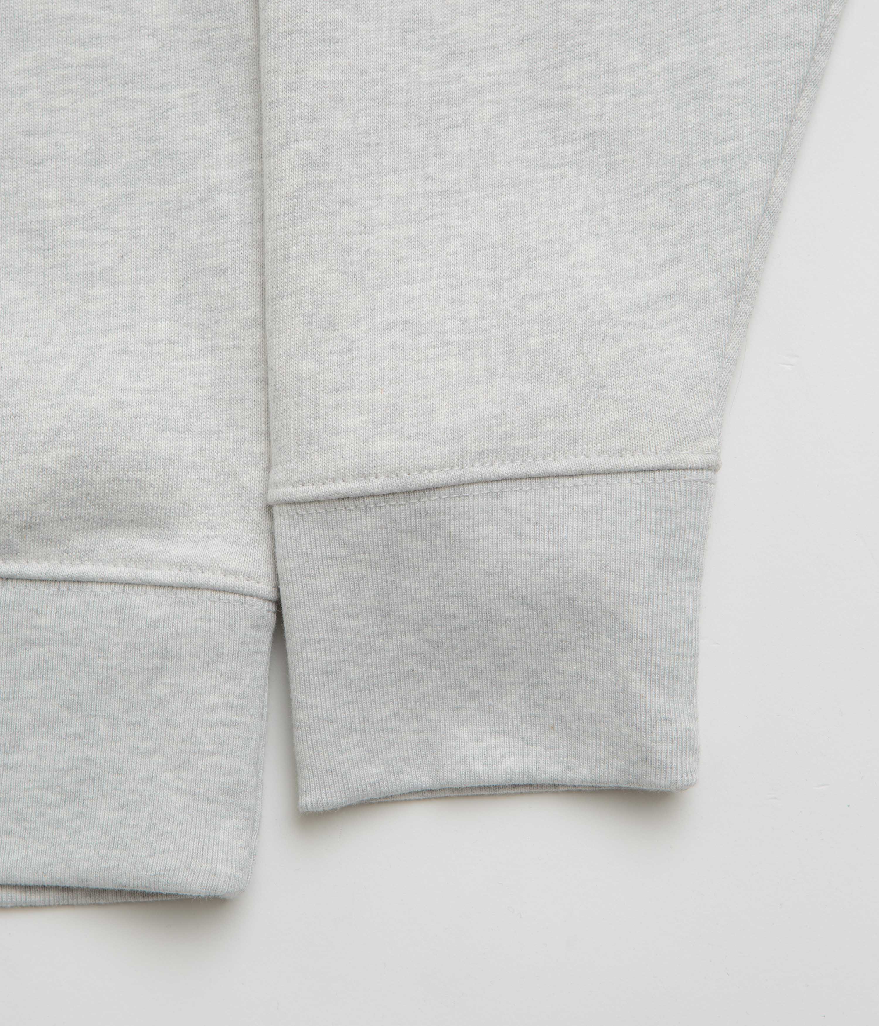Stylish Flatspot Hole Crewneck Sweatshirt in Cool Heather Grey