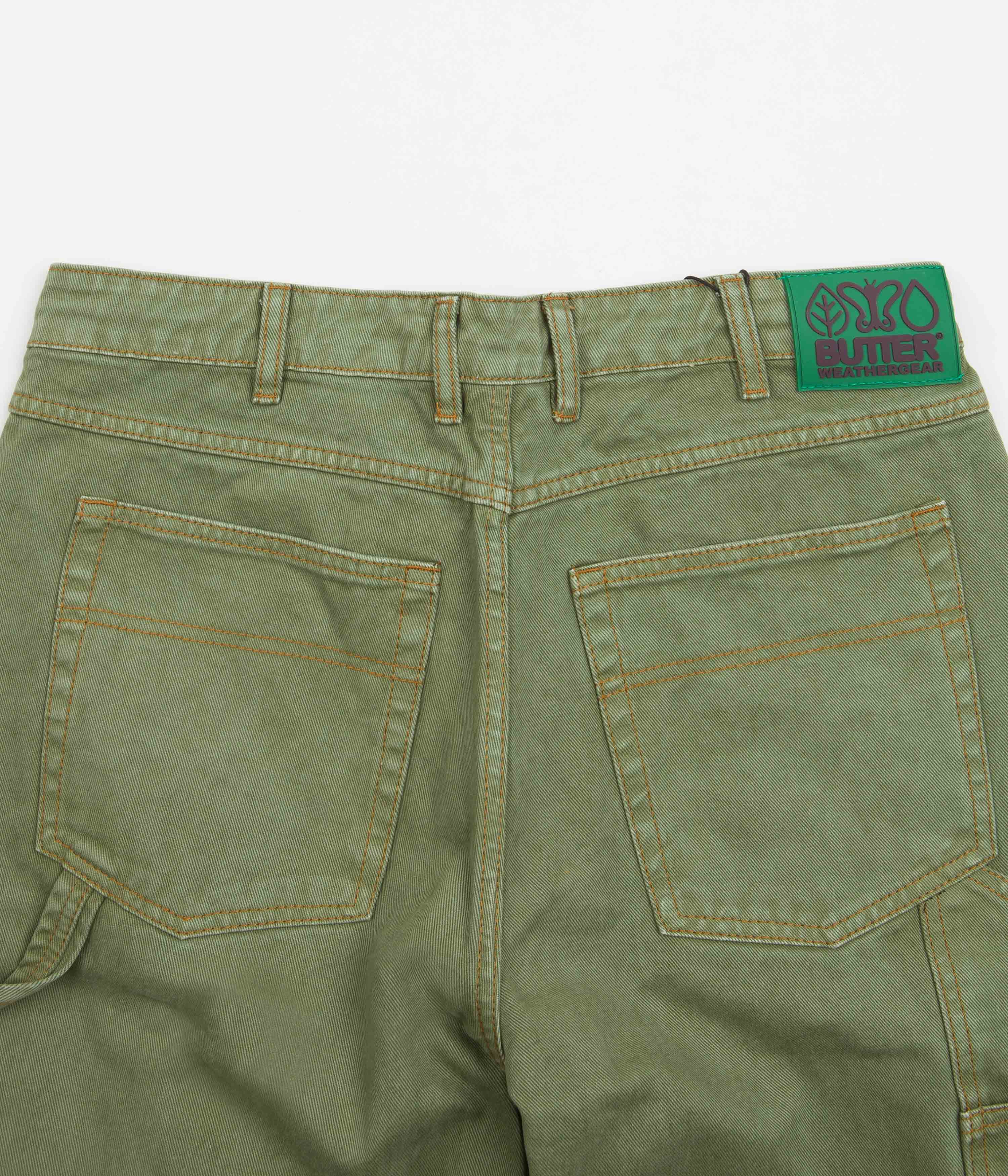 Butter Goods Army Green Weathergear Heavyweight Jeans - A Skater's Dream
