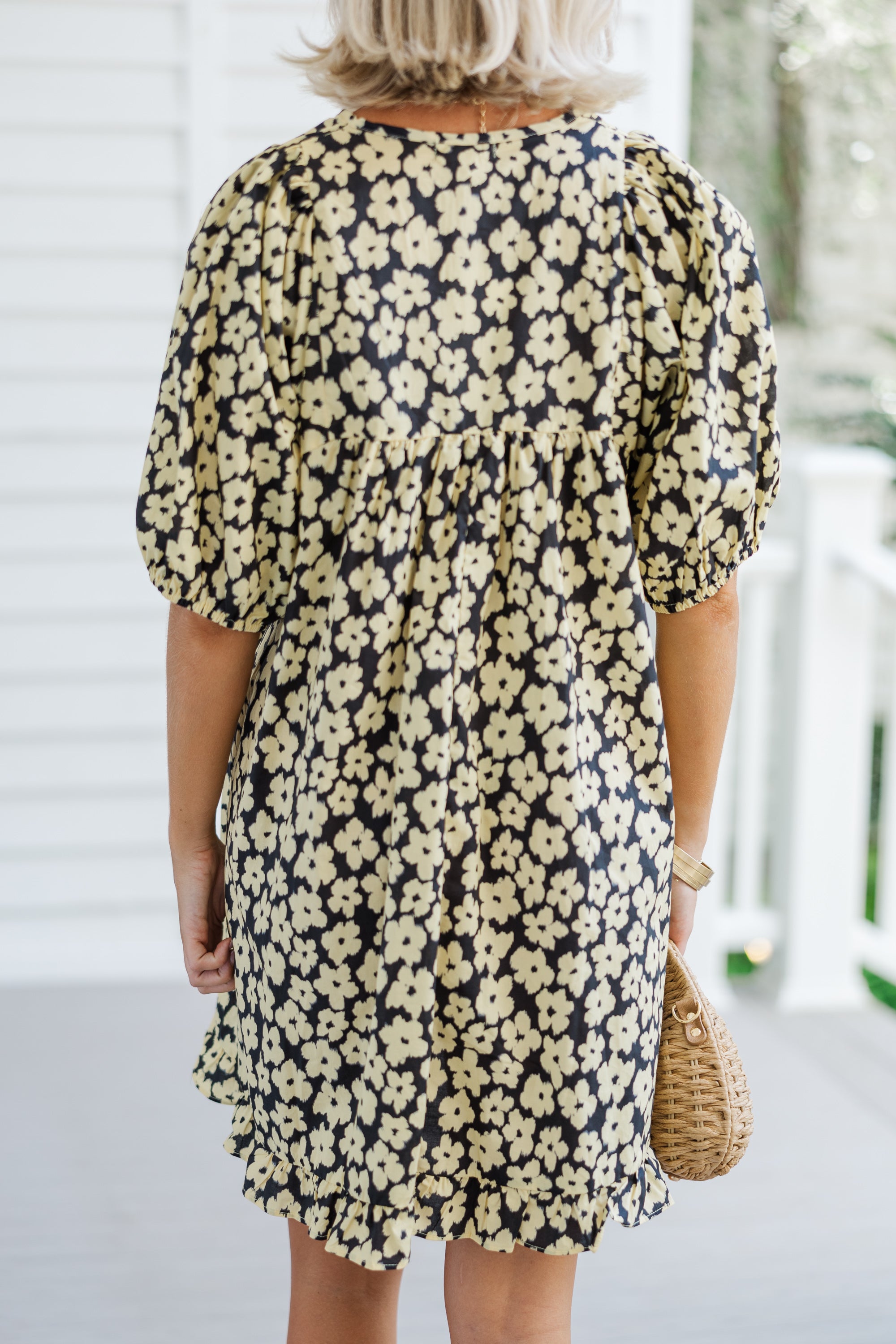 Be The One: Stunning Black Floral Babydoll Dress