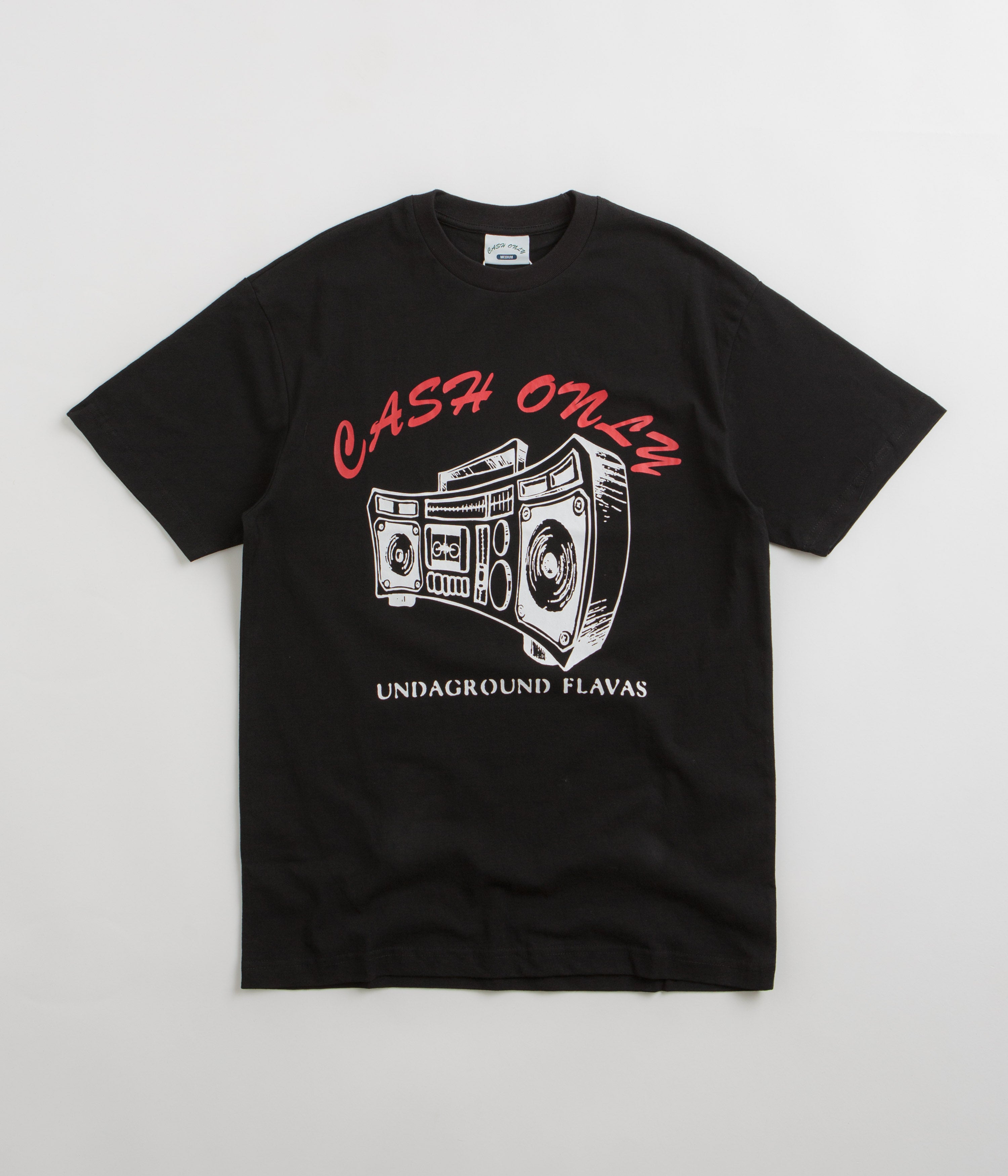 Cash Only Boombox T-Shirt - Black: Hip-Hop Inspired Style