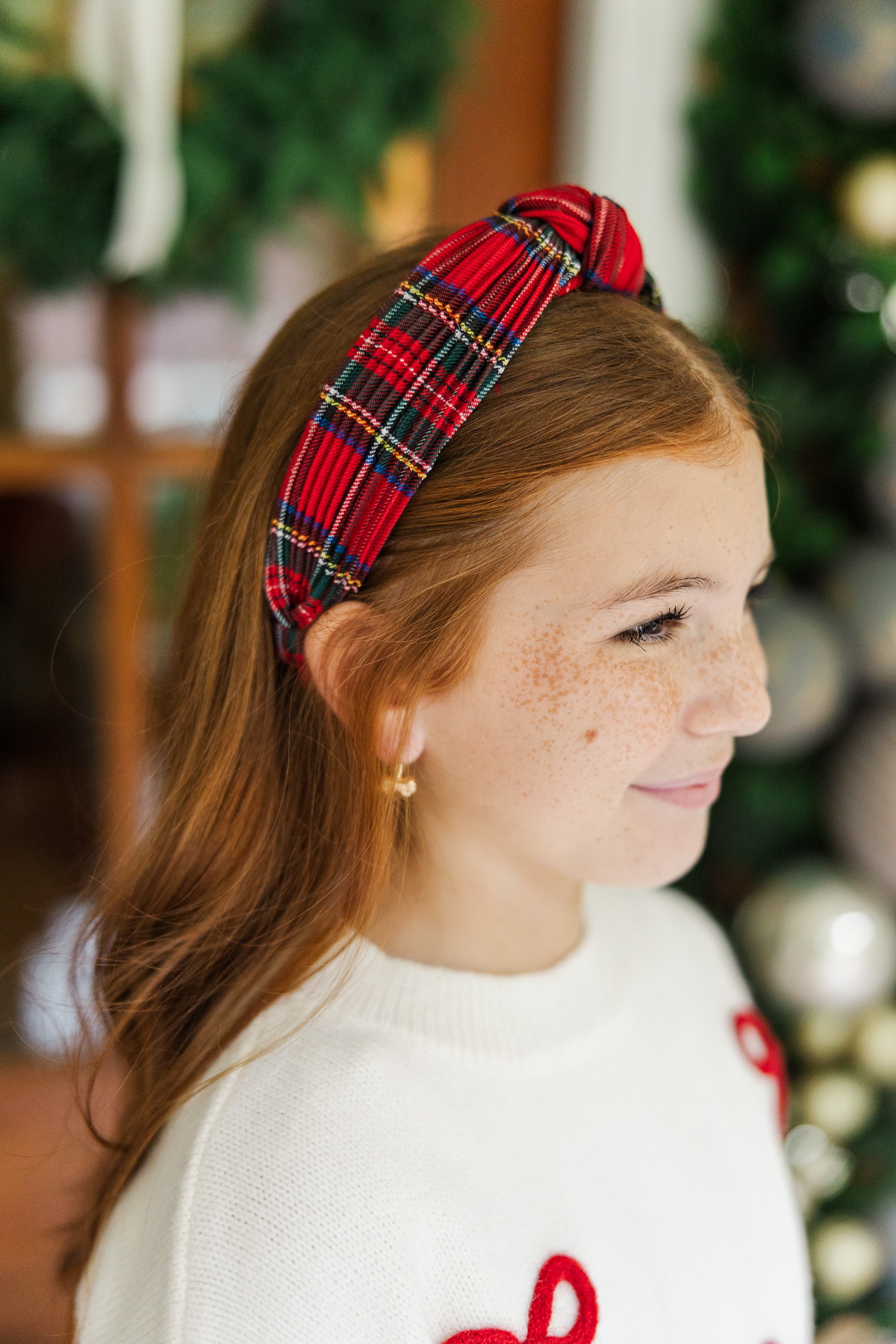 Girls' Must-Have: Rockin' Red Tartan Plaid Headband