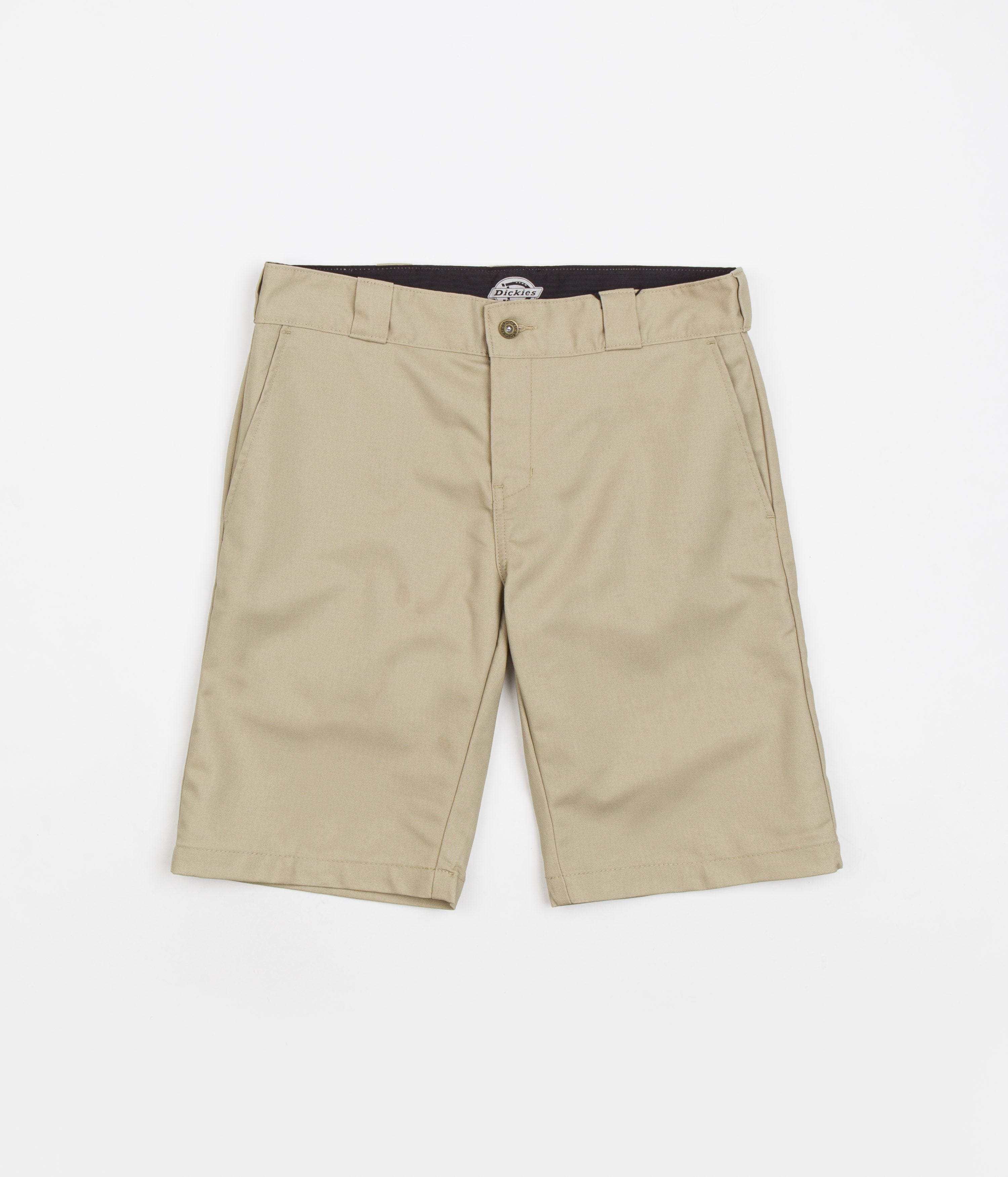 Dickies Khaki Flex Slim Fit Work Shorts - Stylish & Functional