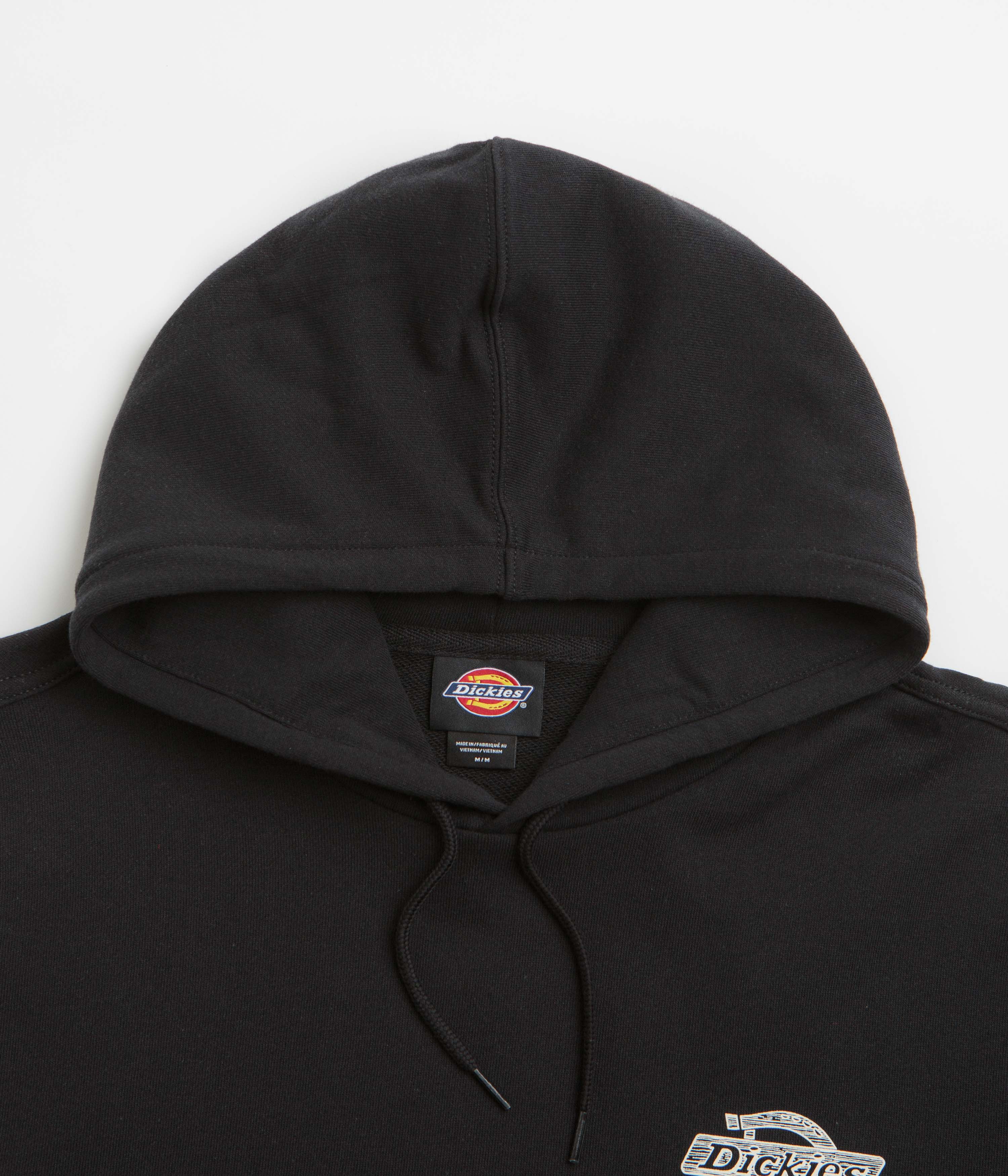 Dickies Stunning Black Wood Logo Hoodie