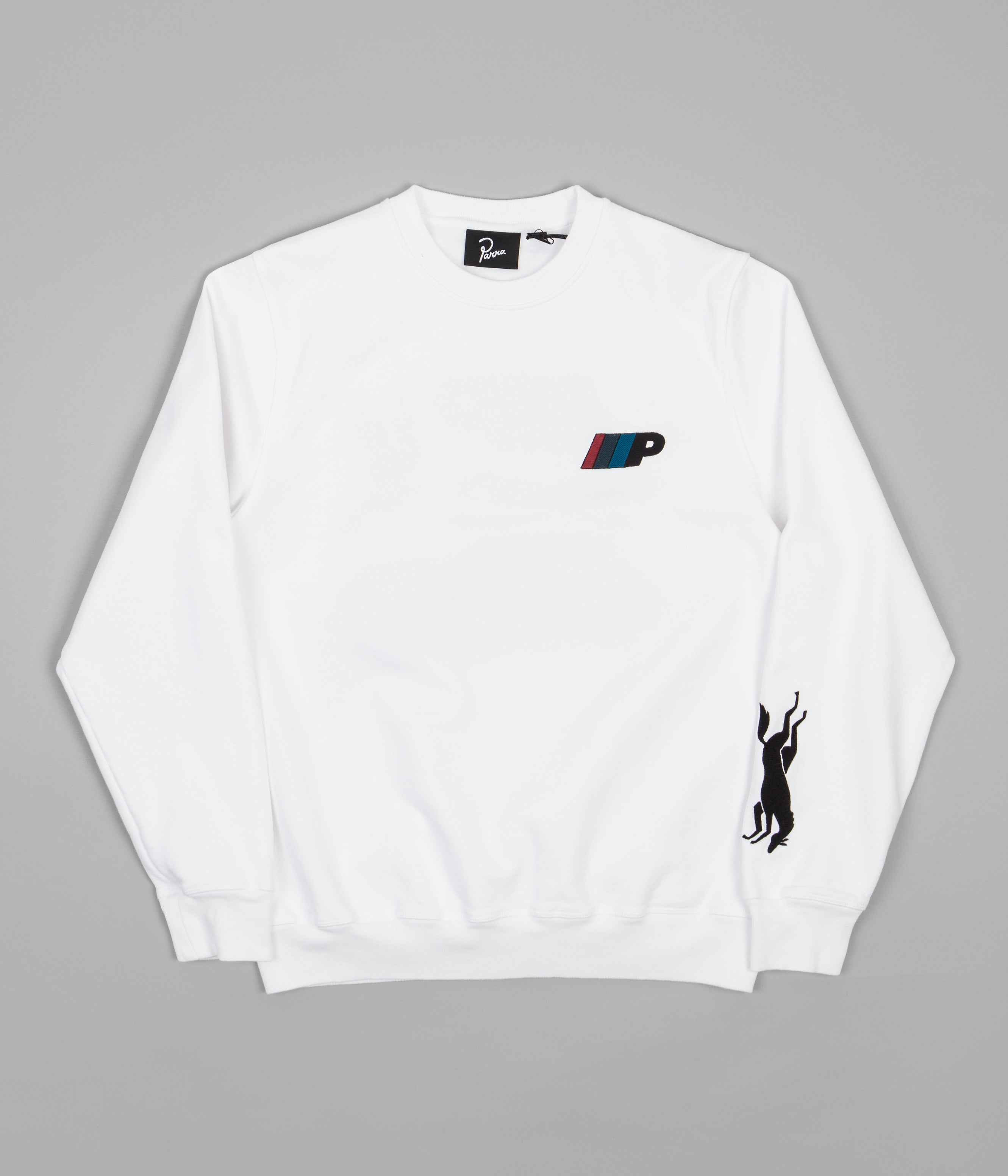 by Parra Parra Racing Team White Crewneck Sweatshirt - A Must - Have!