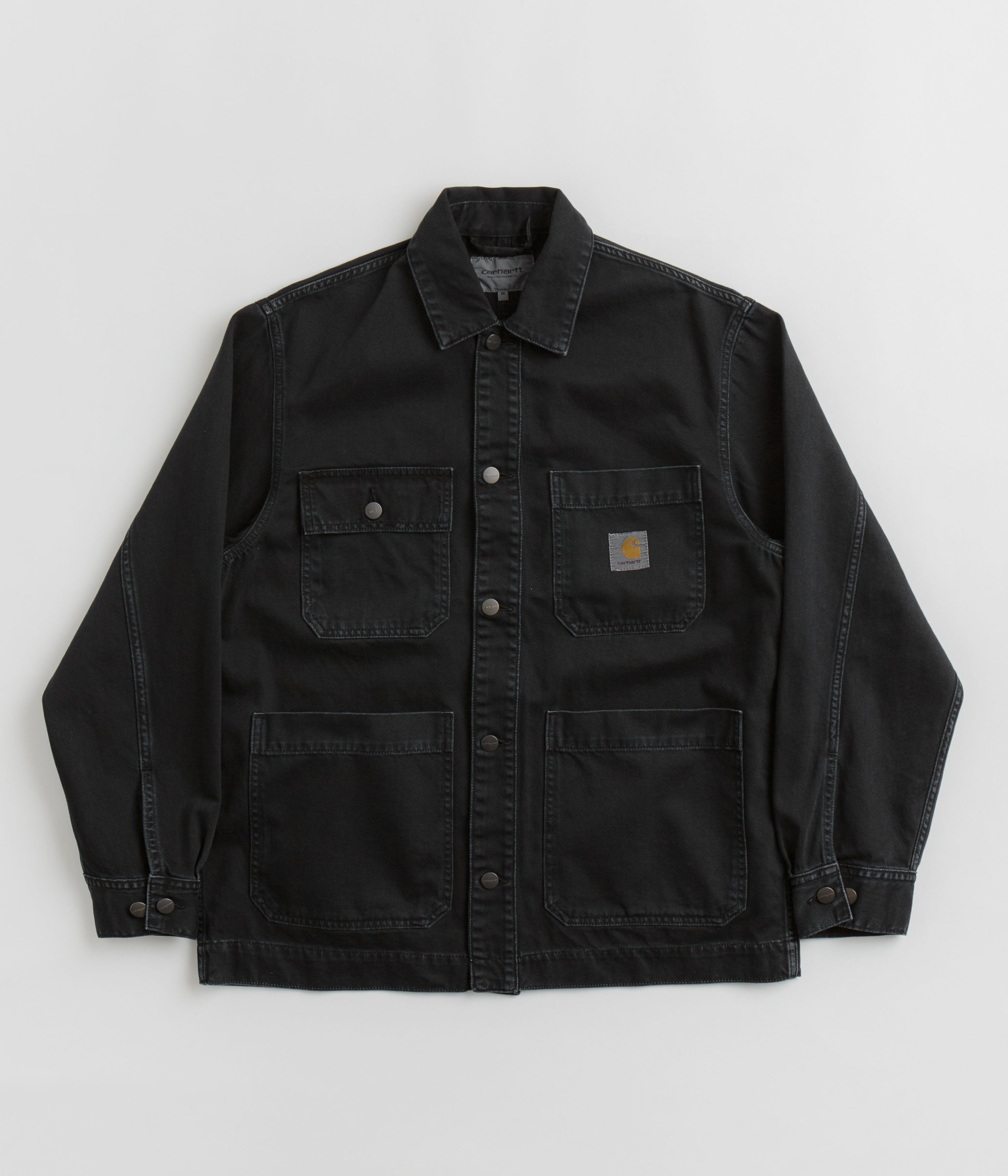 Carhartt Stone Dyed Black Garrison Coat - A Timeless Workwear Essential