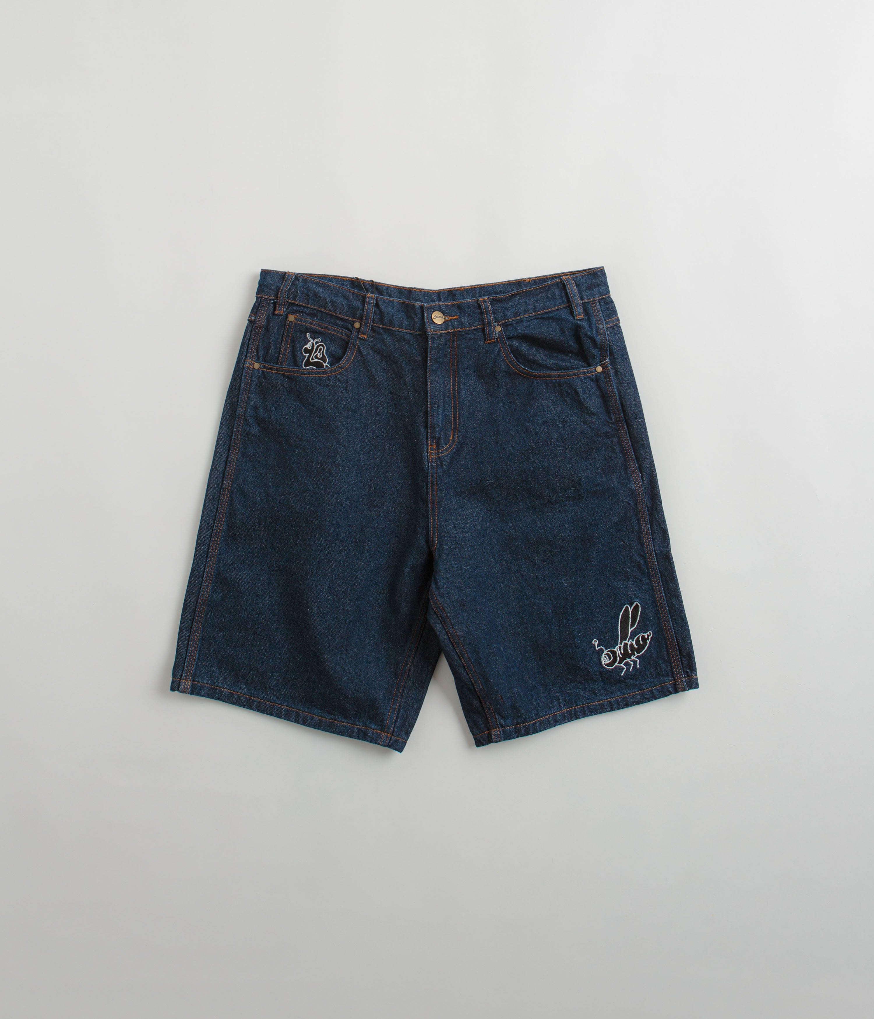 Butter Goods Critter Baggy Denim Shorts - Stunning Dark Indigo