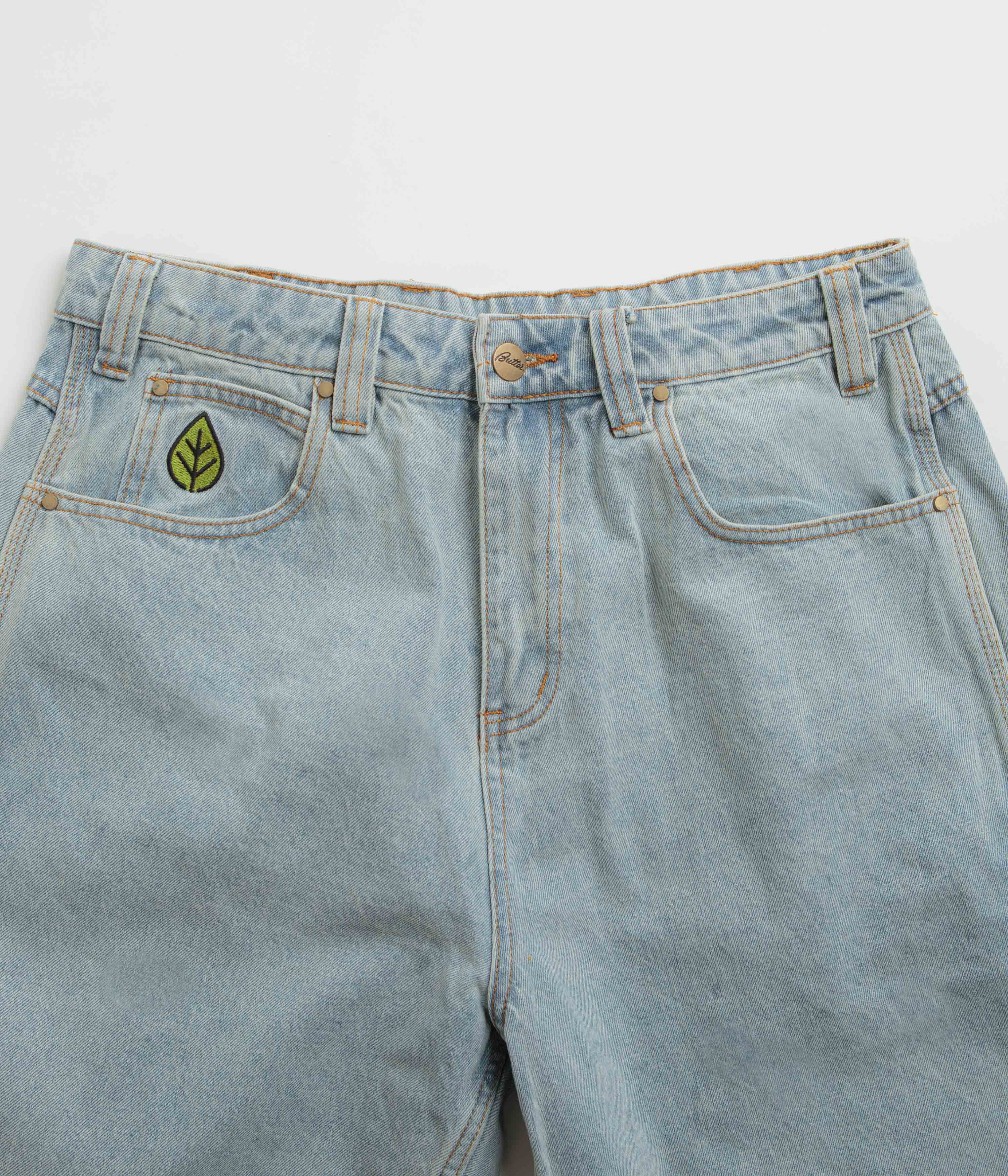 Butter Goods' Stunning Faded Light Wash Weathergear Denim Shorts