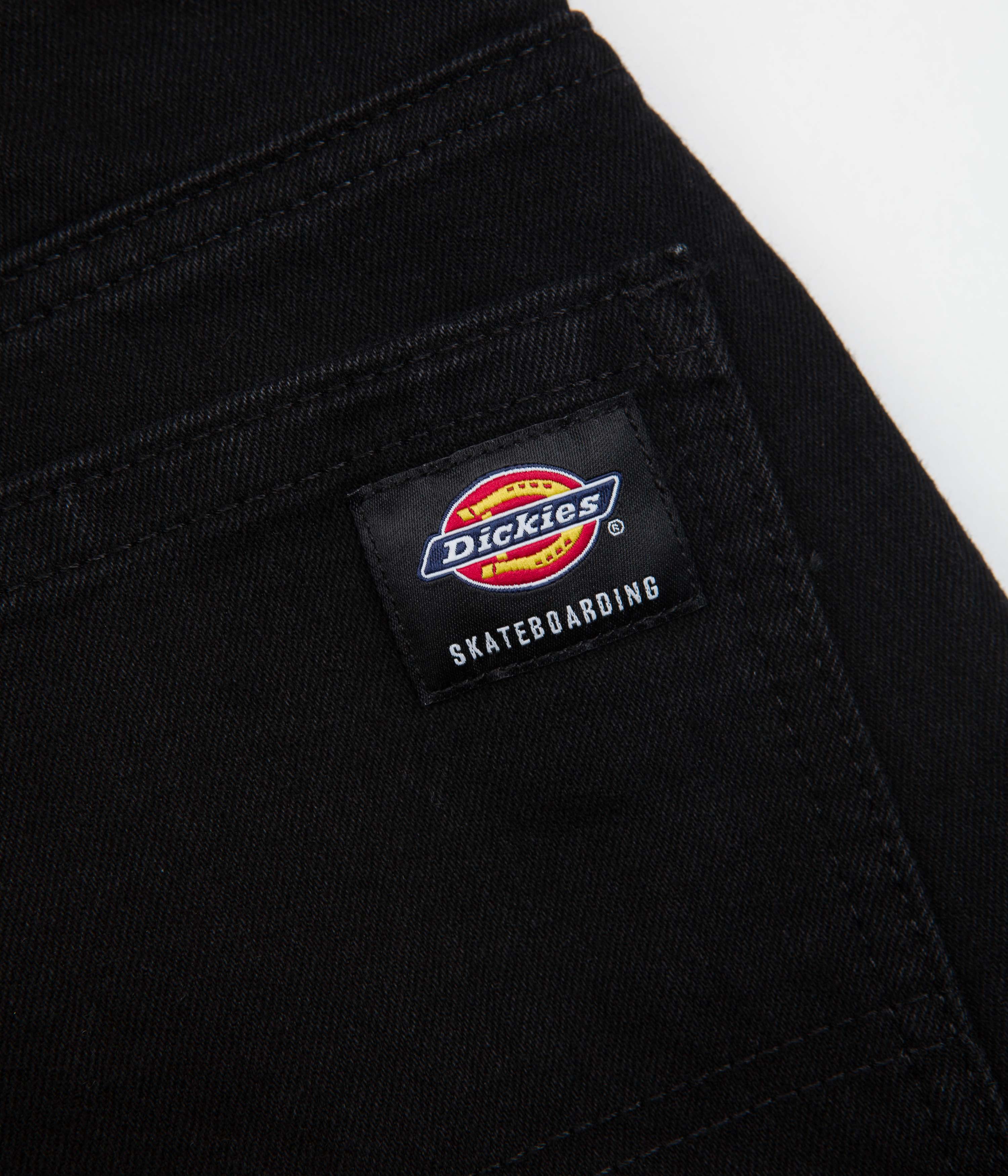 Dickies Wingville Black Denim Shorts - The Ultimate Skate and Street Style