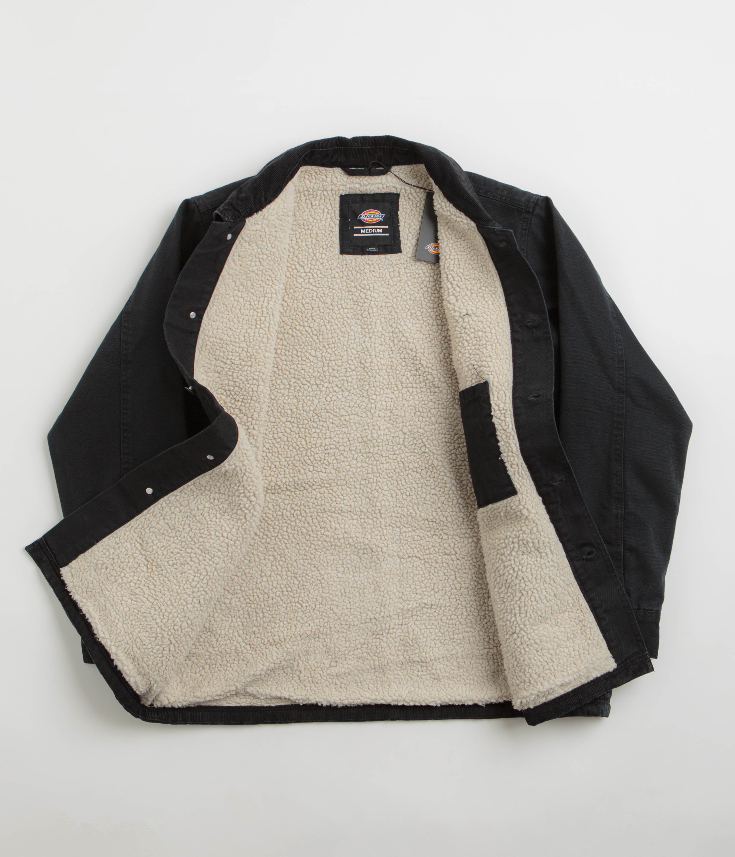 Dickies Black High Pile Fleece Lined Chore Jacket - A Timeless Essential