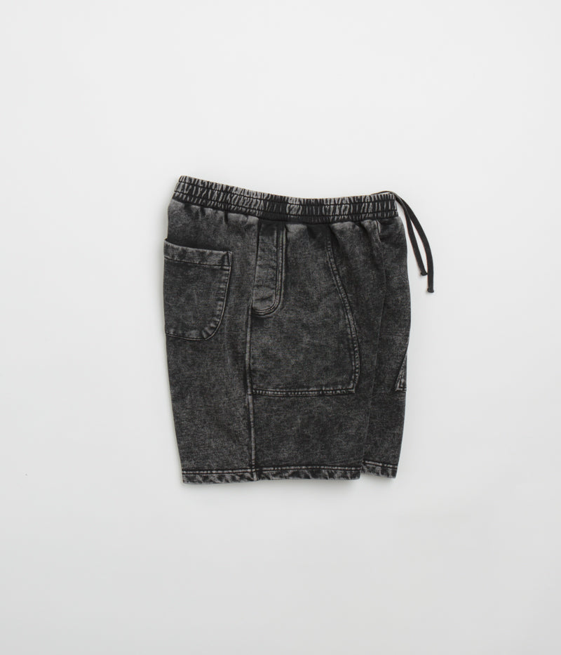 Dime Cyclone French Terry Shorts - Stunning Black Snow Washed