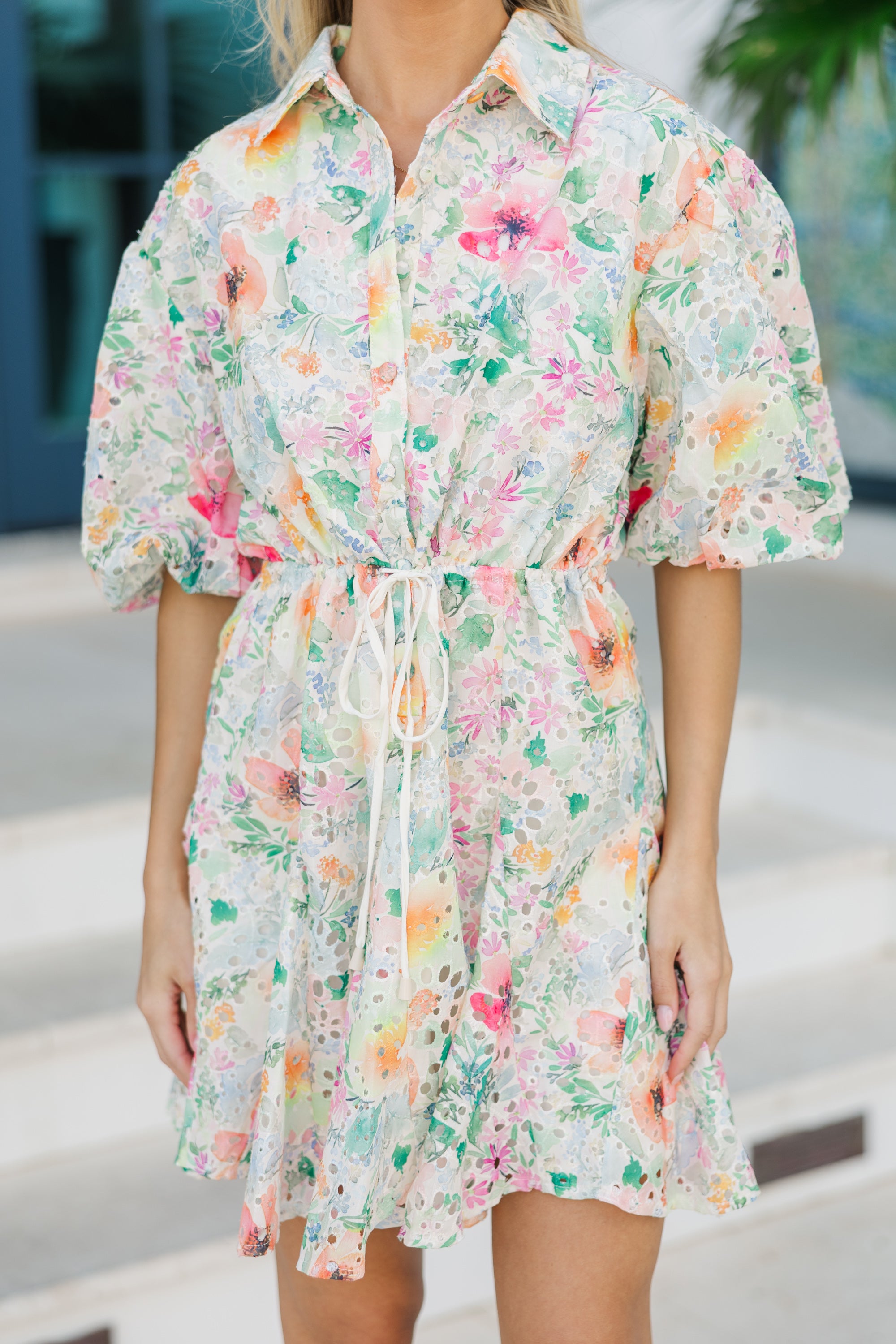 Enchanting Pink Floral Dress - Feel So Right!