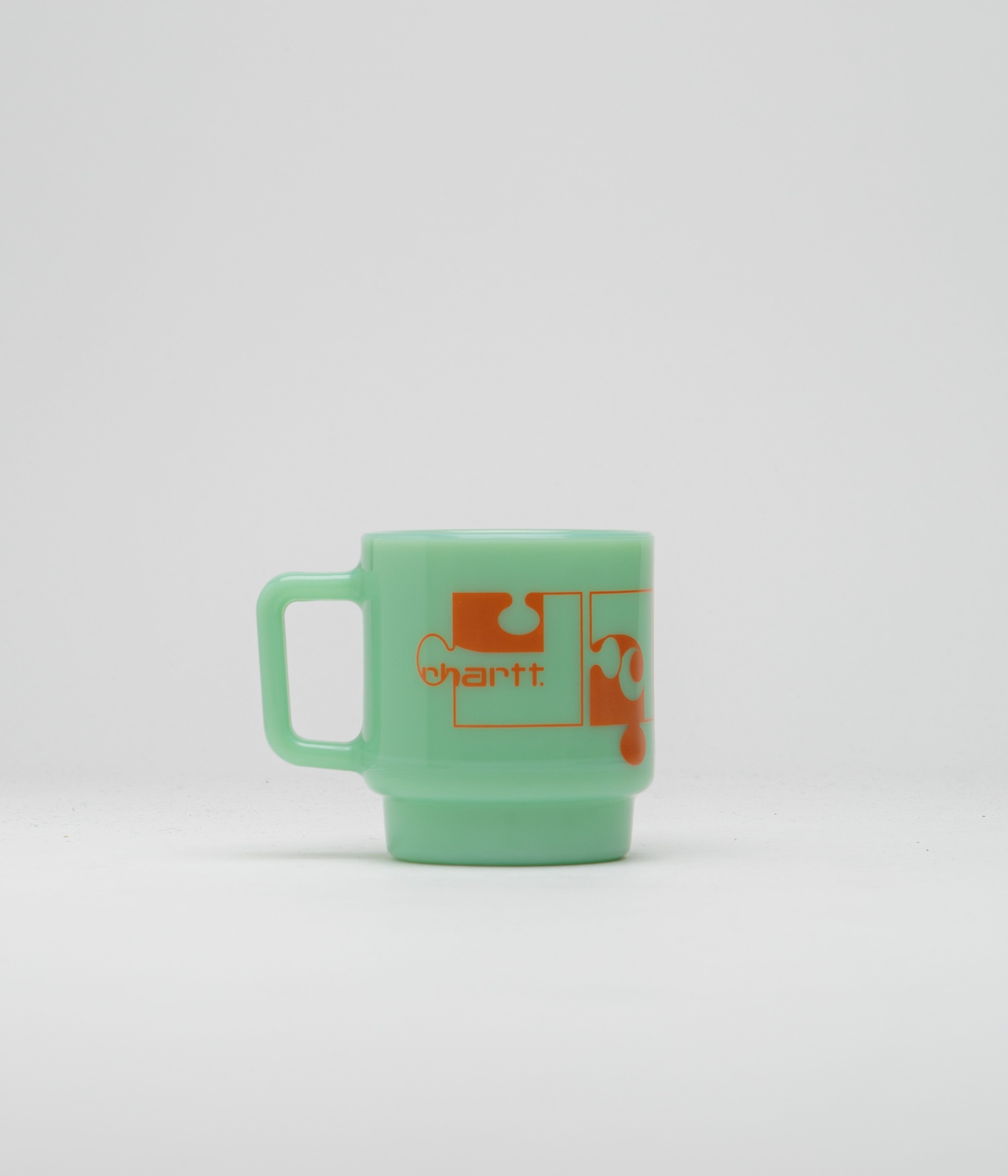 Carhartt Assemble Glass Mug - Stunning Jade & Carhartt Orange
