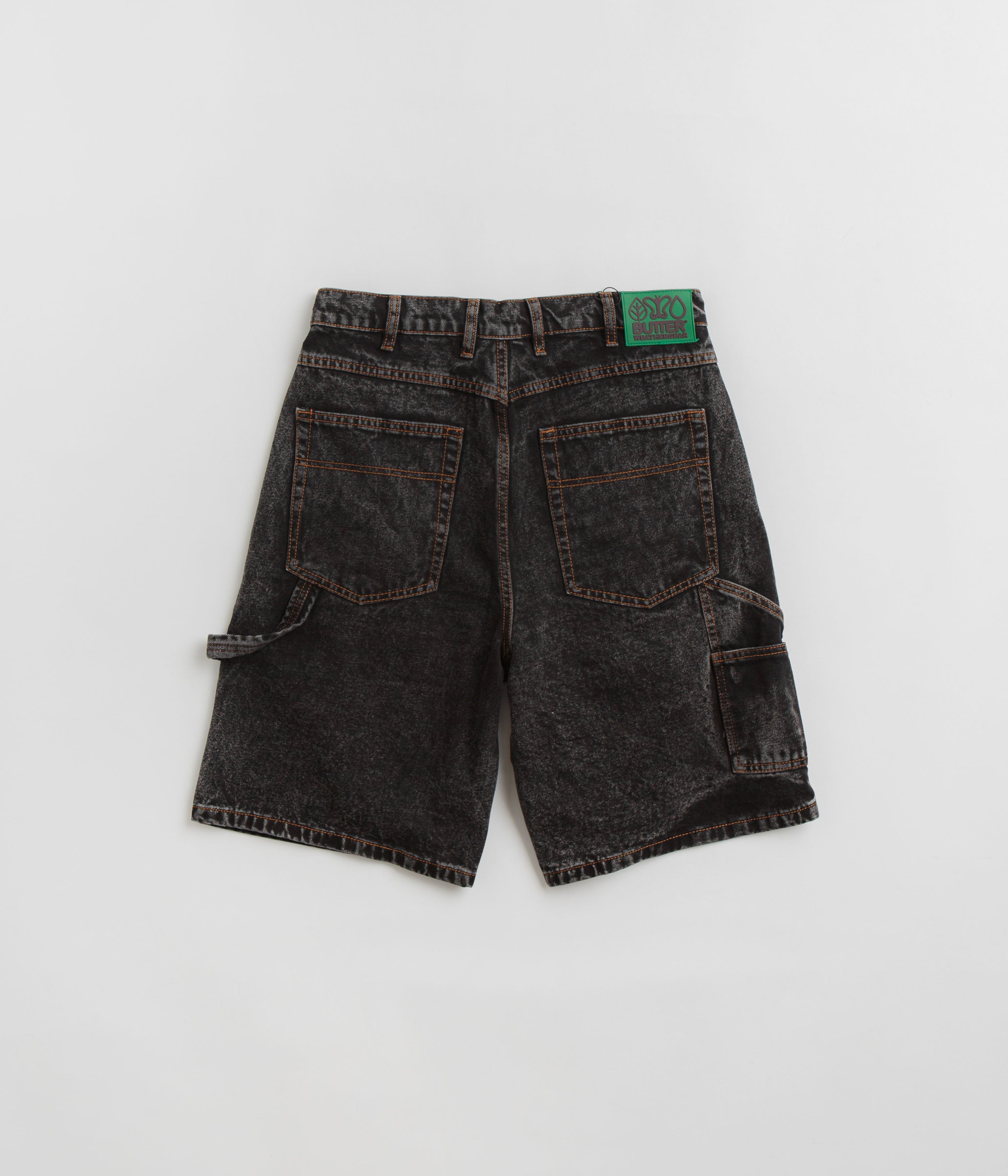 Butter Goods Gun Metal Heavyweight Denim Weathergear Shorts - A Skater's Dream!