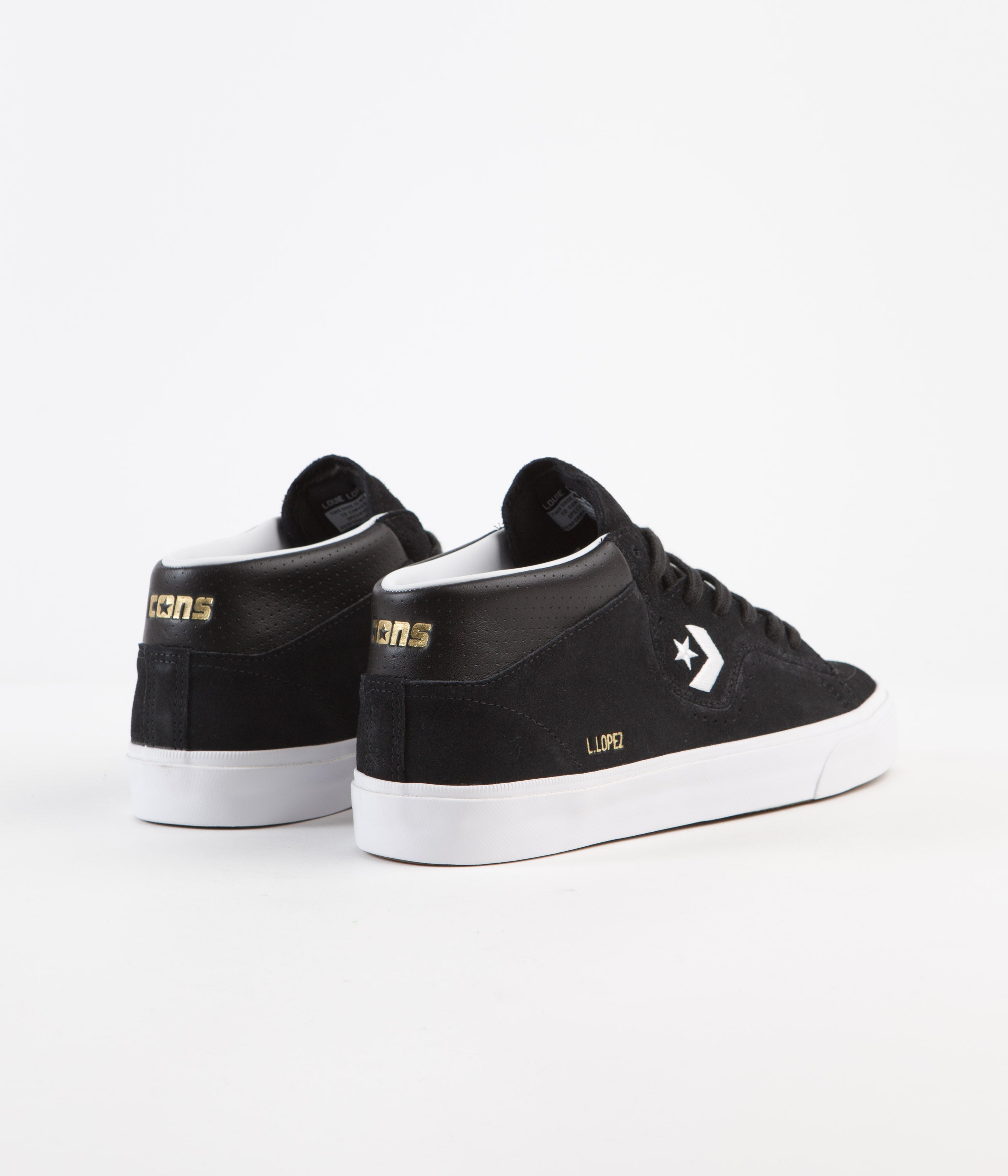 Converse Cons Louie Lopez Pro Mid Shoes - Stylish Black/White Combo