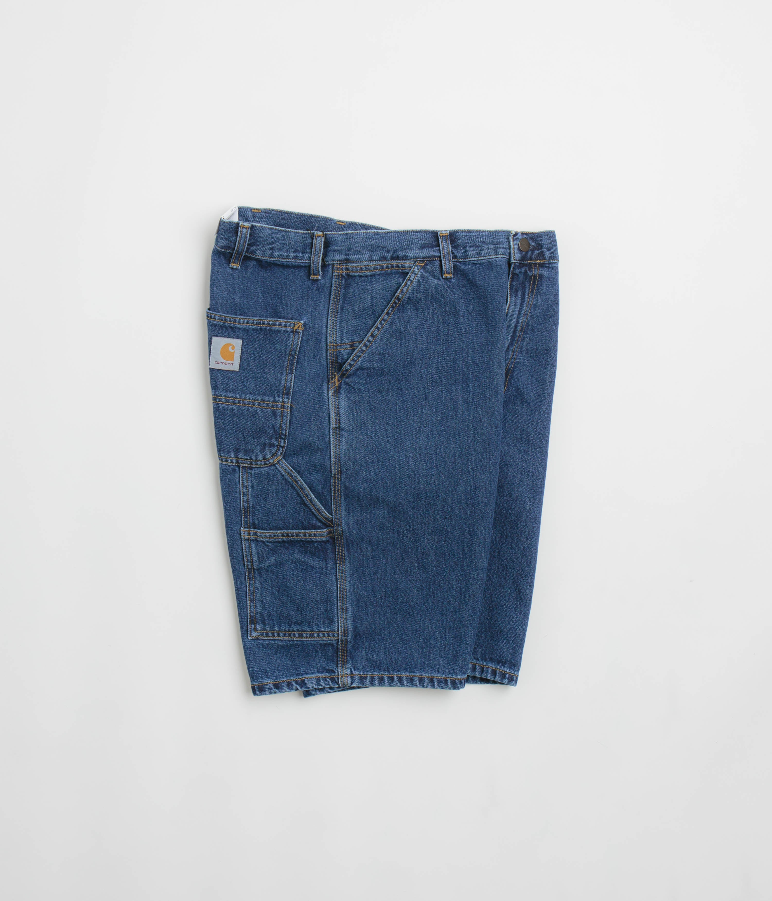 Carhartt Stone Washed Blue Single Knee Shorts - A Must-Have for Workers!