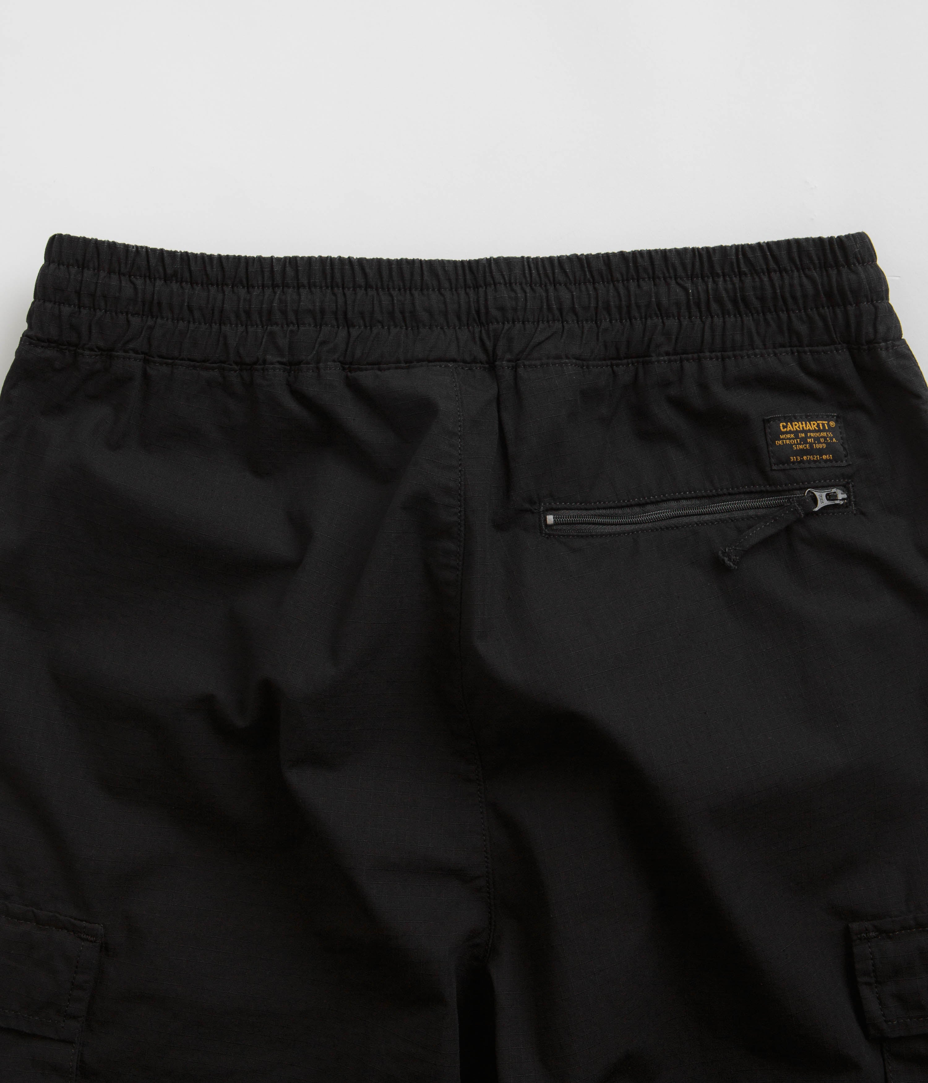 Carhartt Black Rinsed Cargo Joggers - Durable & Stylish