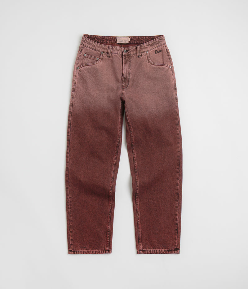 Dime Classic Relaxed Jeans - Dipped Sandblasted Burgundy
