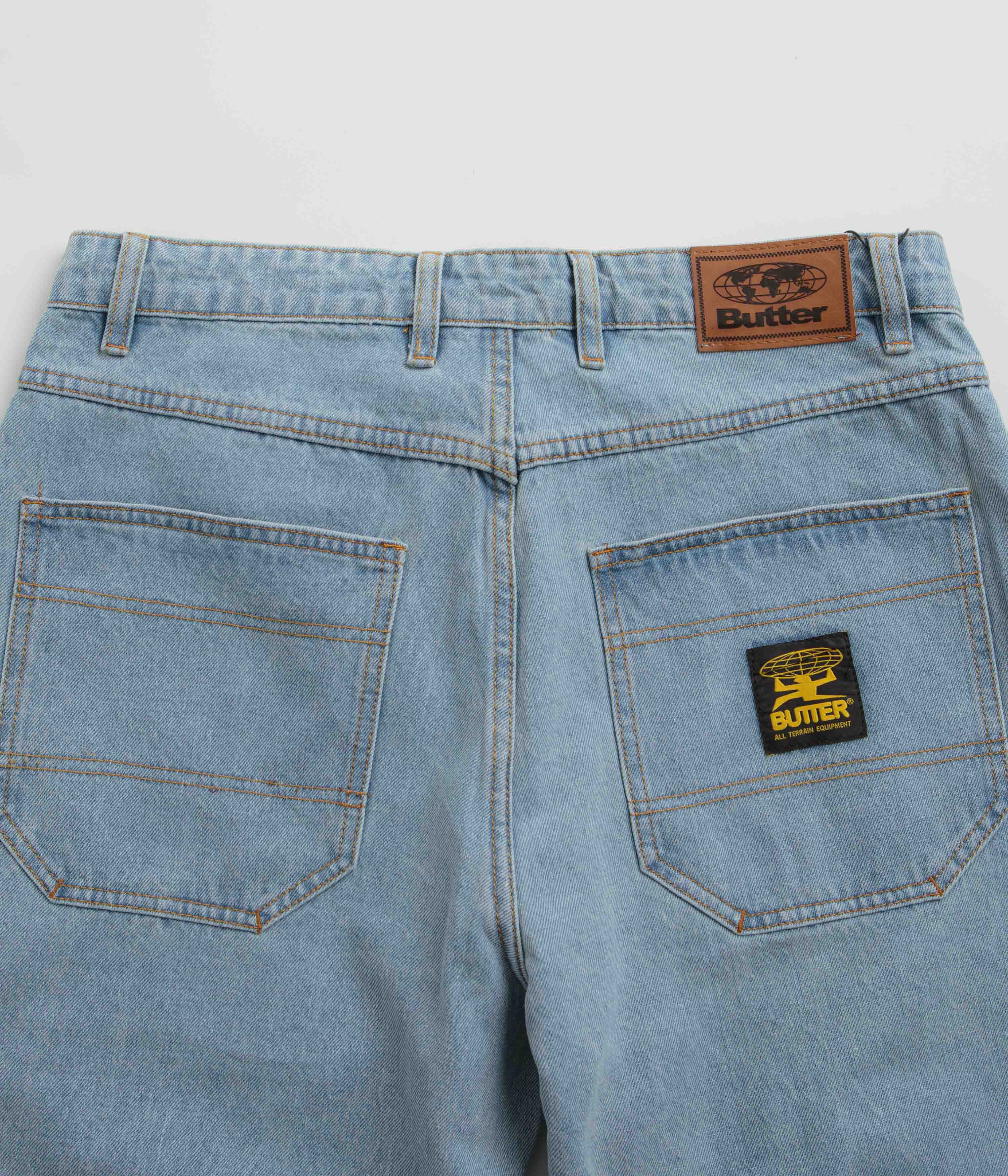 Butter Goods Patch Pocket Jeans - Stunning Faded Light Blue