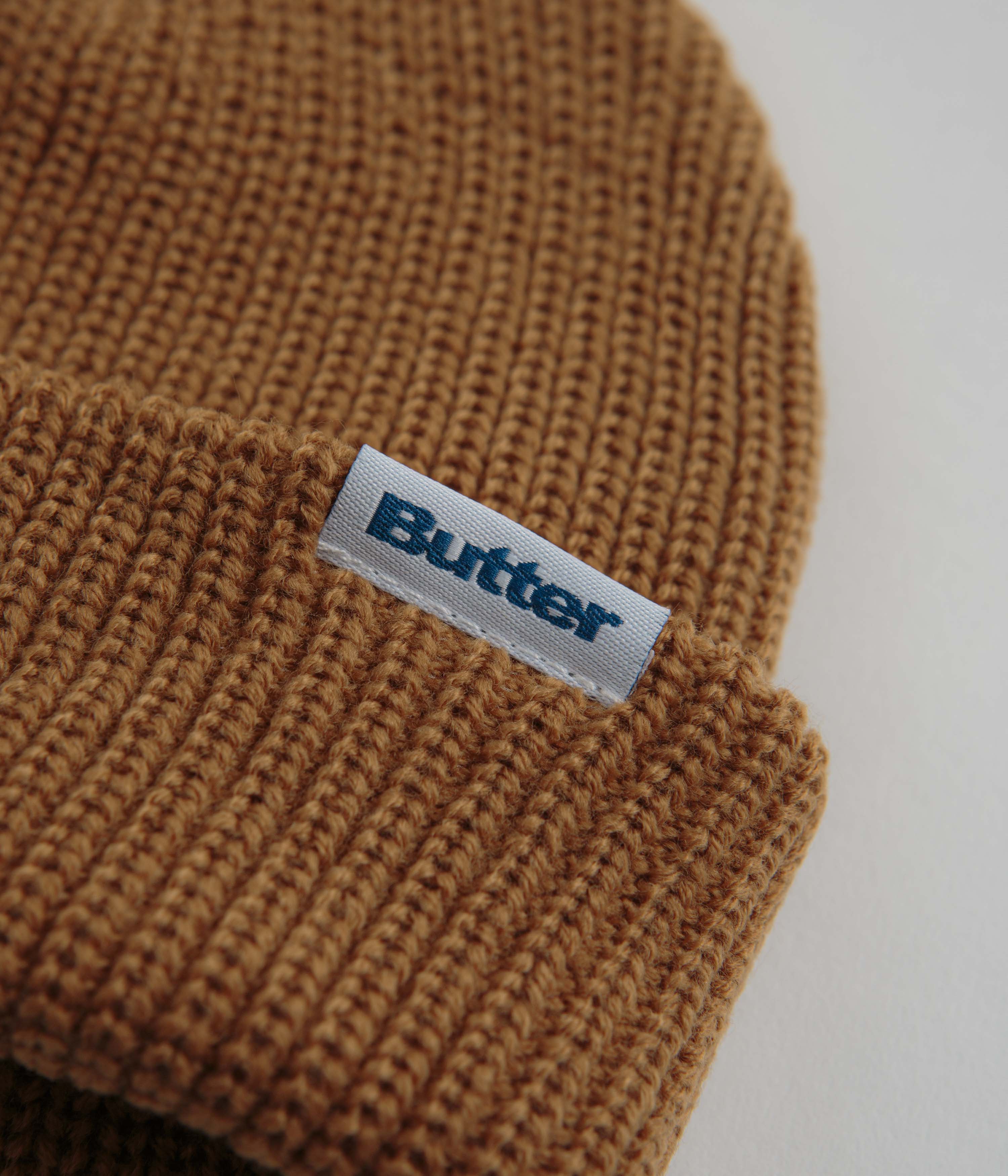Butter Goods Oak & White Wharfie Beanie - A Stylish Must-Have!