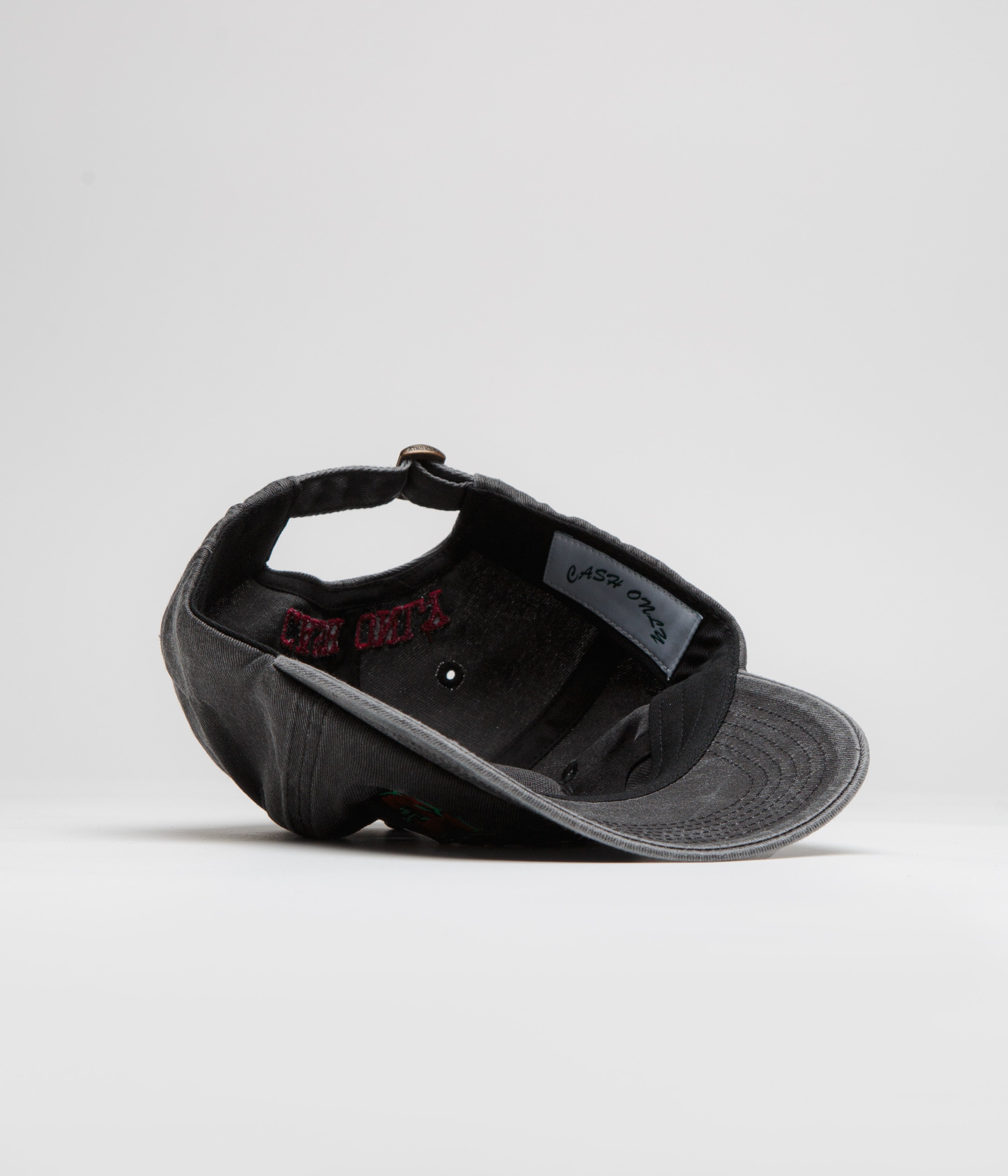 Cash Only Washed Black Campus Cap - A Must-Have!