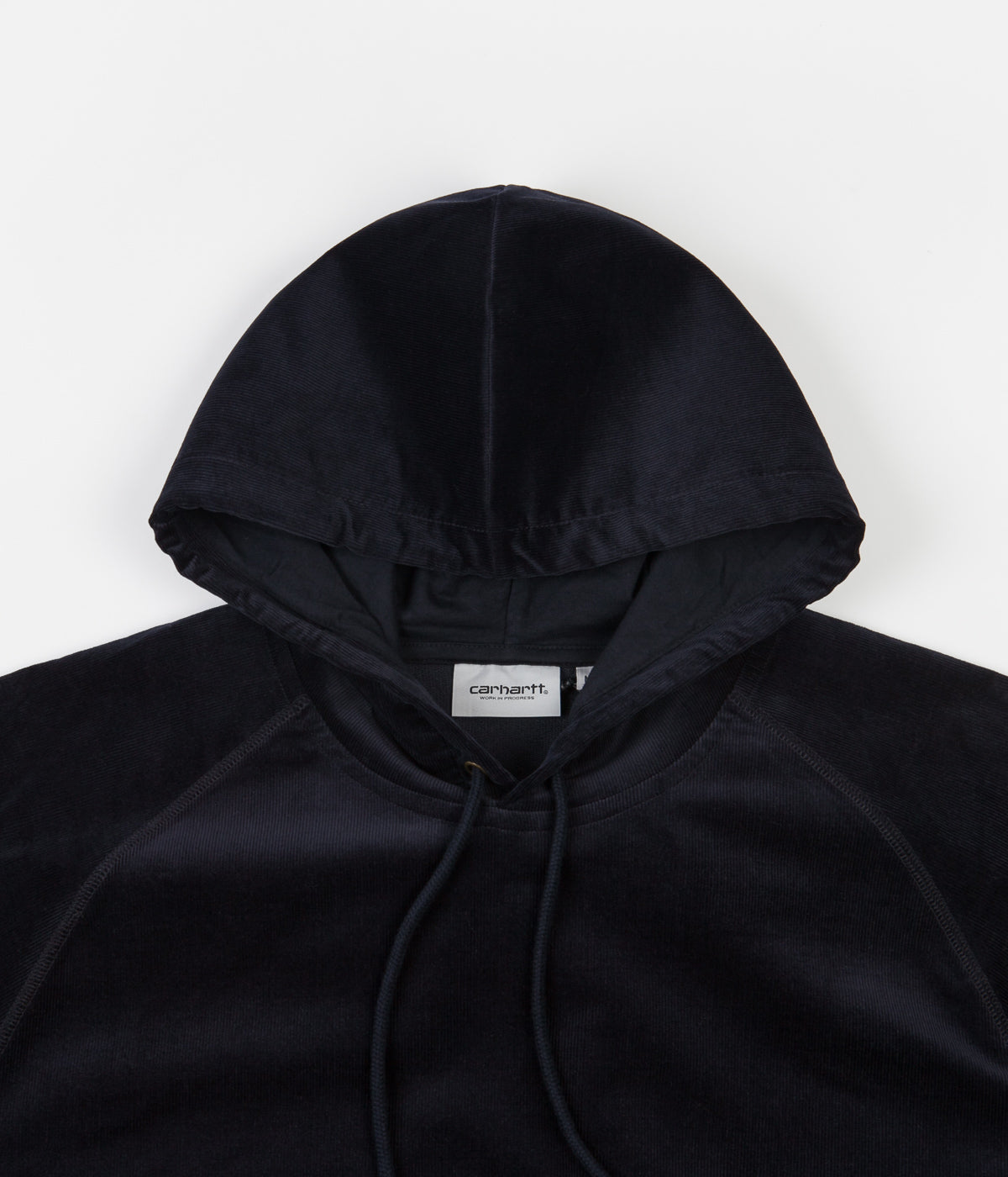 Carhartt Cord Hoodie - Dark Navy with Gold Accents