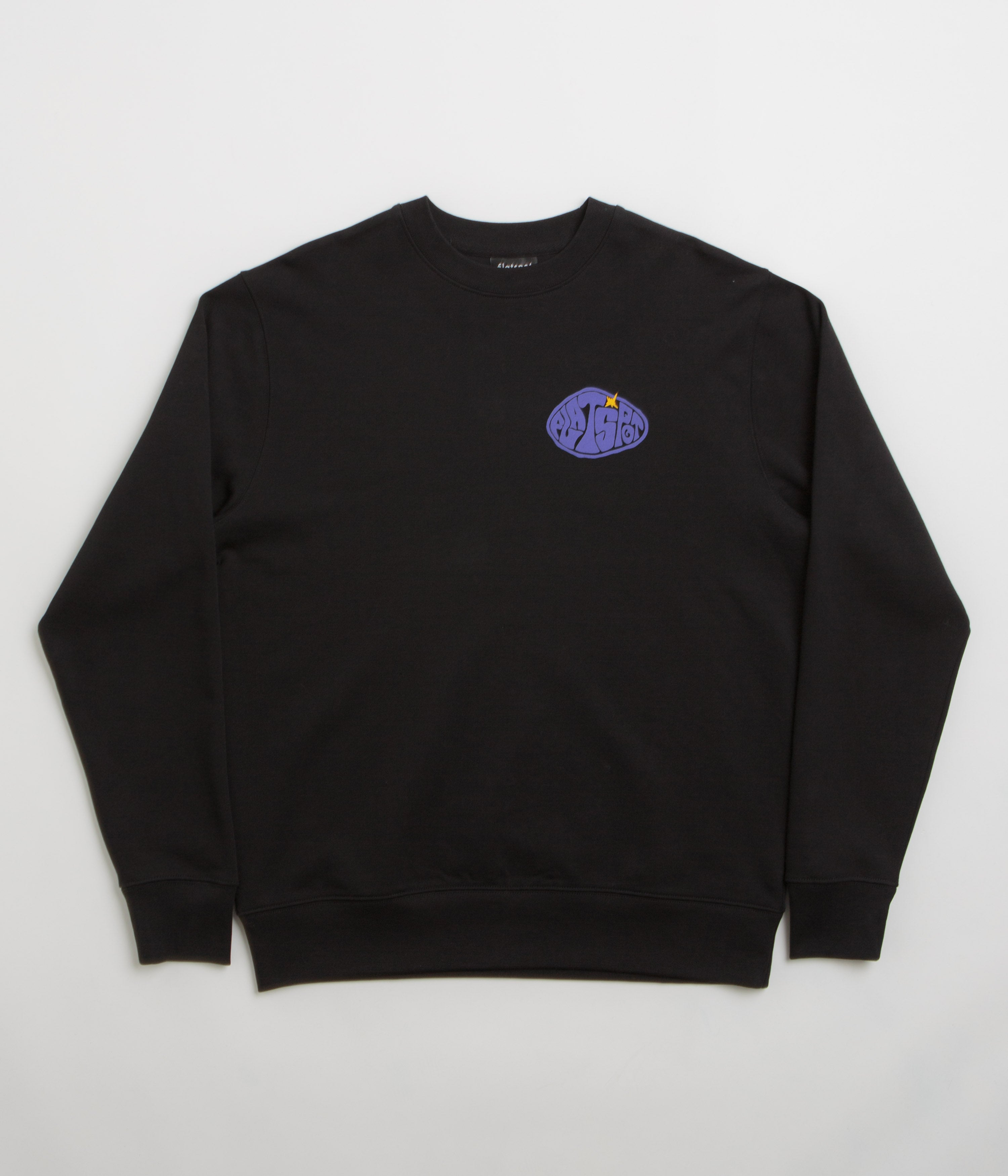 Stylish Black Flatspot Hole Crewneck Sweatshirt - Must-Have!