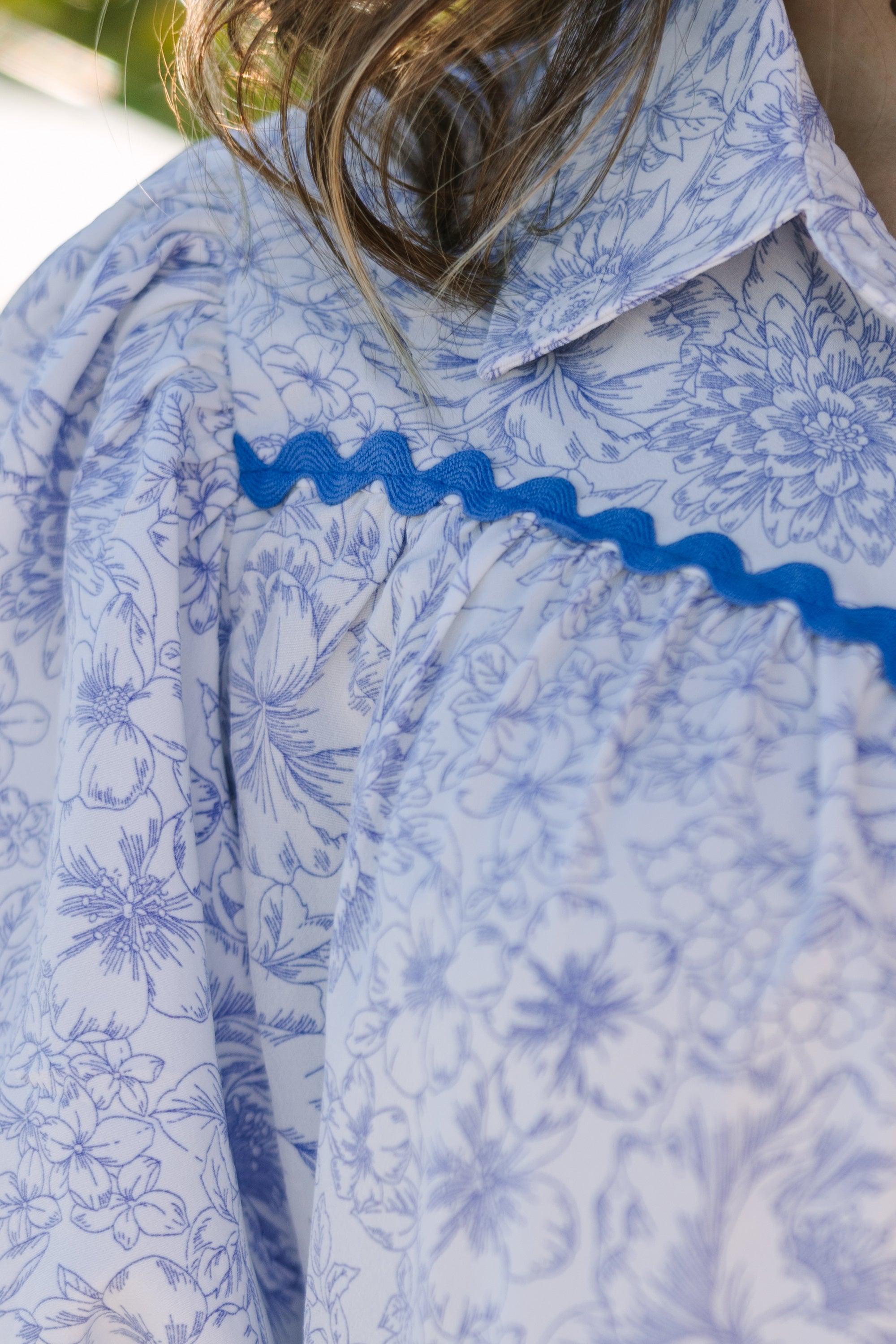Enchanting All-In-Your-Head Blue Ditsy Floral Dress
